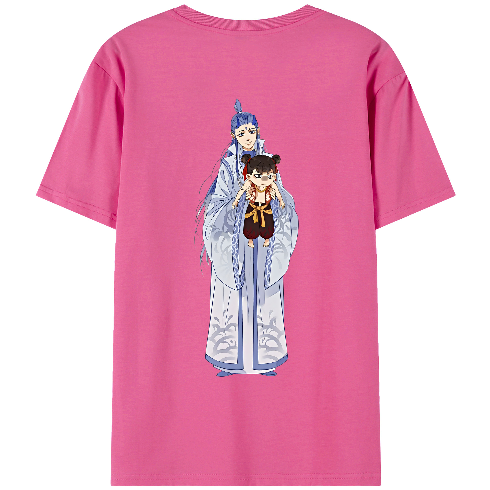 （画像用） Ne Zha 2 ナタ 魔童の大暴れ レディース半袖Tシャツ(バックプリント)