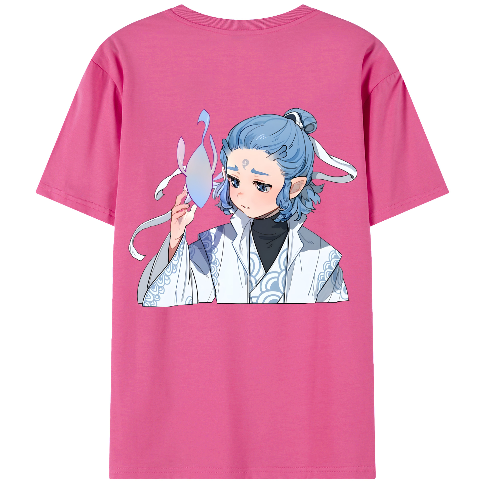 （画像用） Ne Zha 2 ナタ 魔童の大暴れ レディース半袖Tシャツ(バックプリント)
