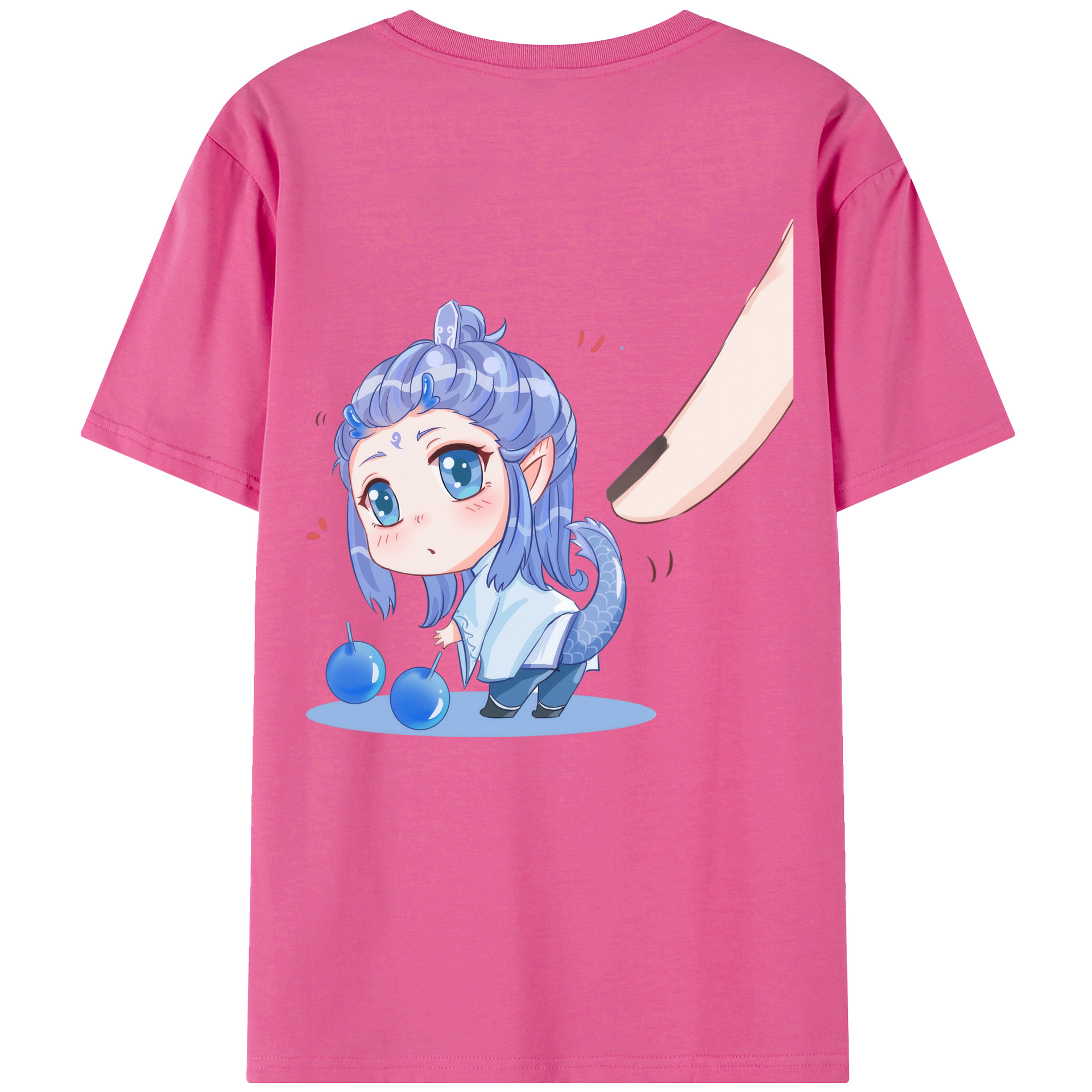 （画像用） Ne Zha 2 ナタ 魔童の大暴れ レディース半袖Tシャツ(バックプリント)