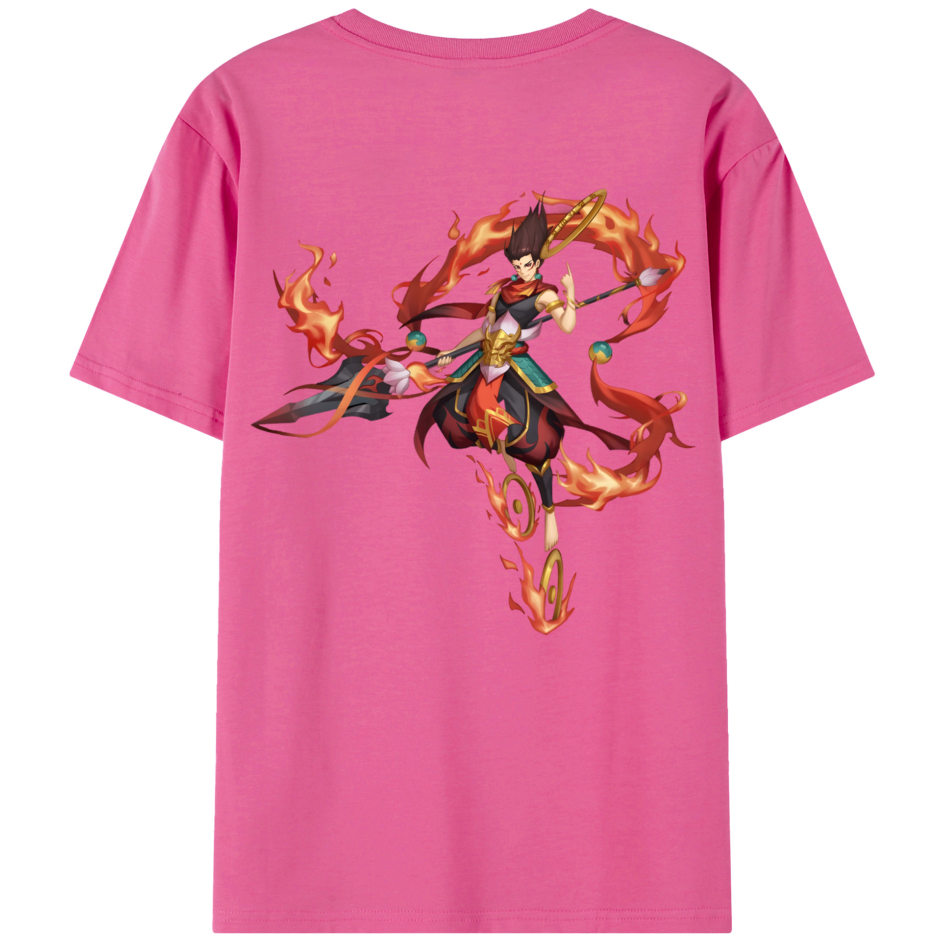 （画像用） Ne Zha 2 ナタ 魔童の大暴れ レディース半袖Tシャツ(バックプリント)