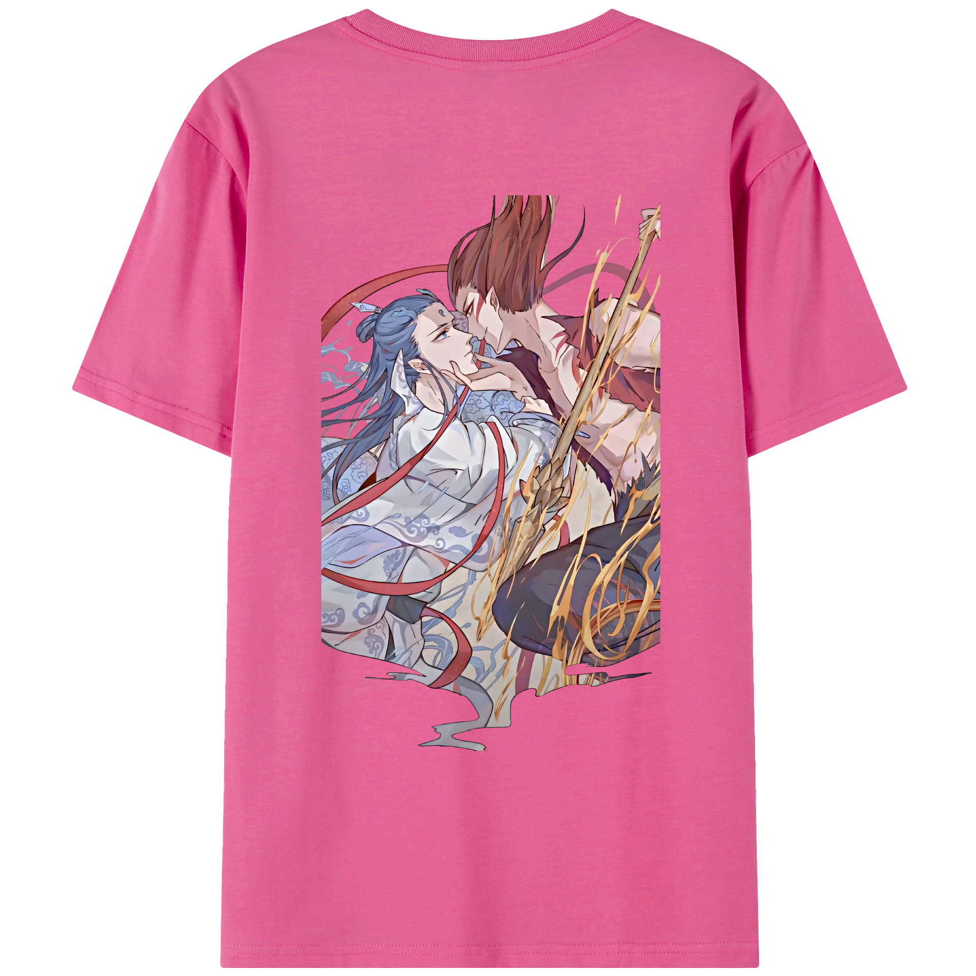 （画像用） Ne Zha 2 ナタ 魔童の大暴れ レディース半袖Tシャツ(バックプリント)