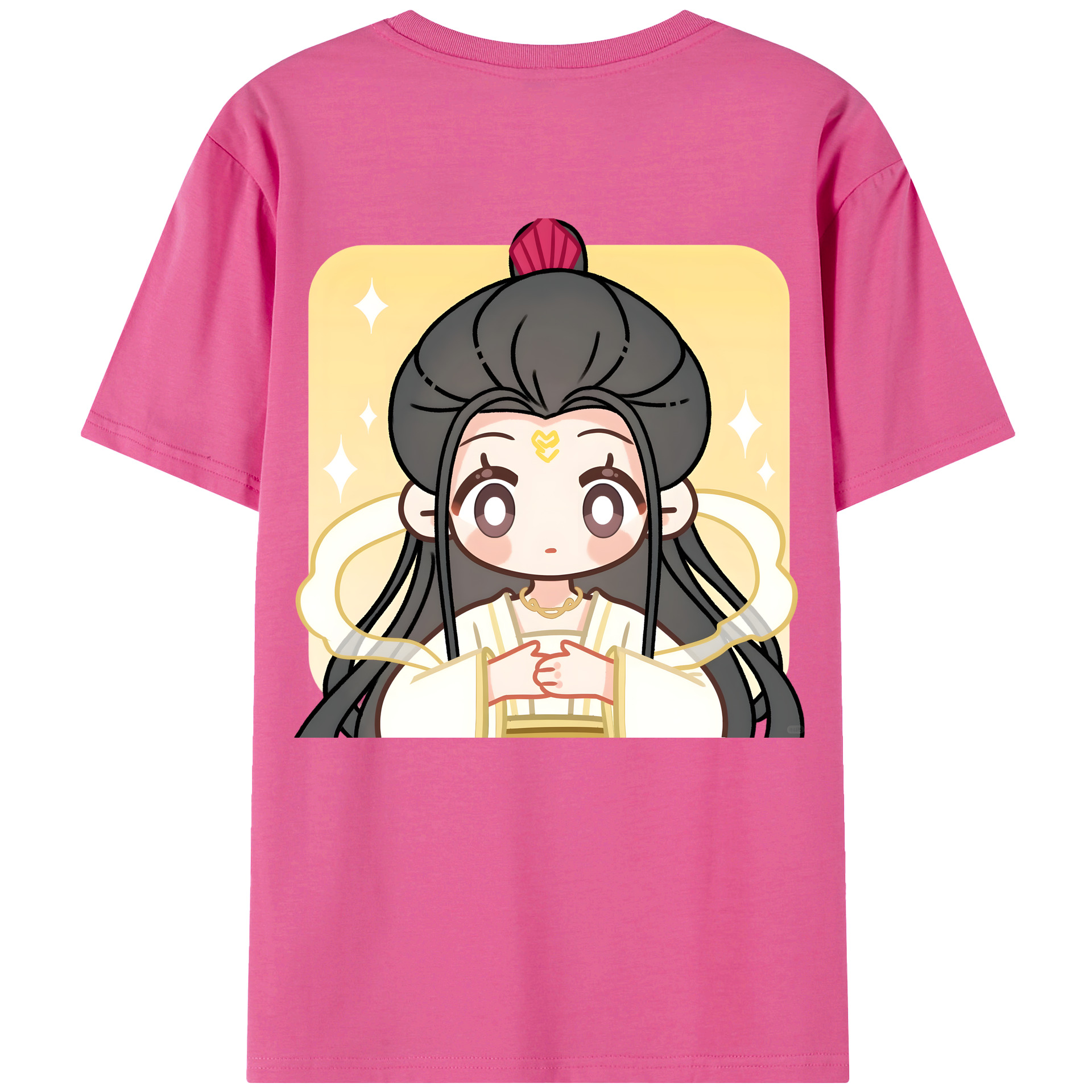（画像用） Ne Zha 2 ナタ 魔童の大暴れ レディース半袖Tシャツ(バックプリント)