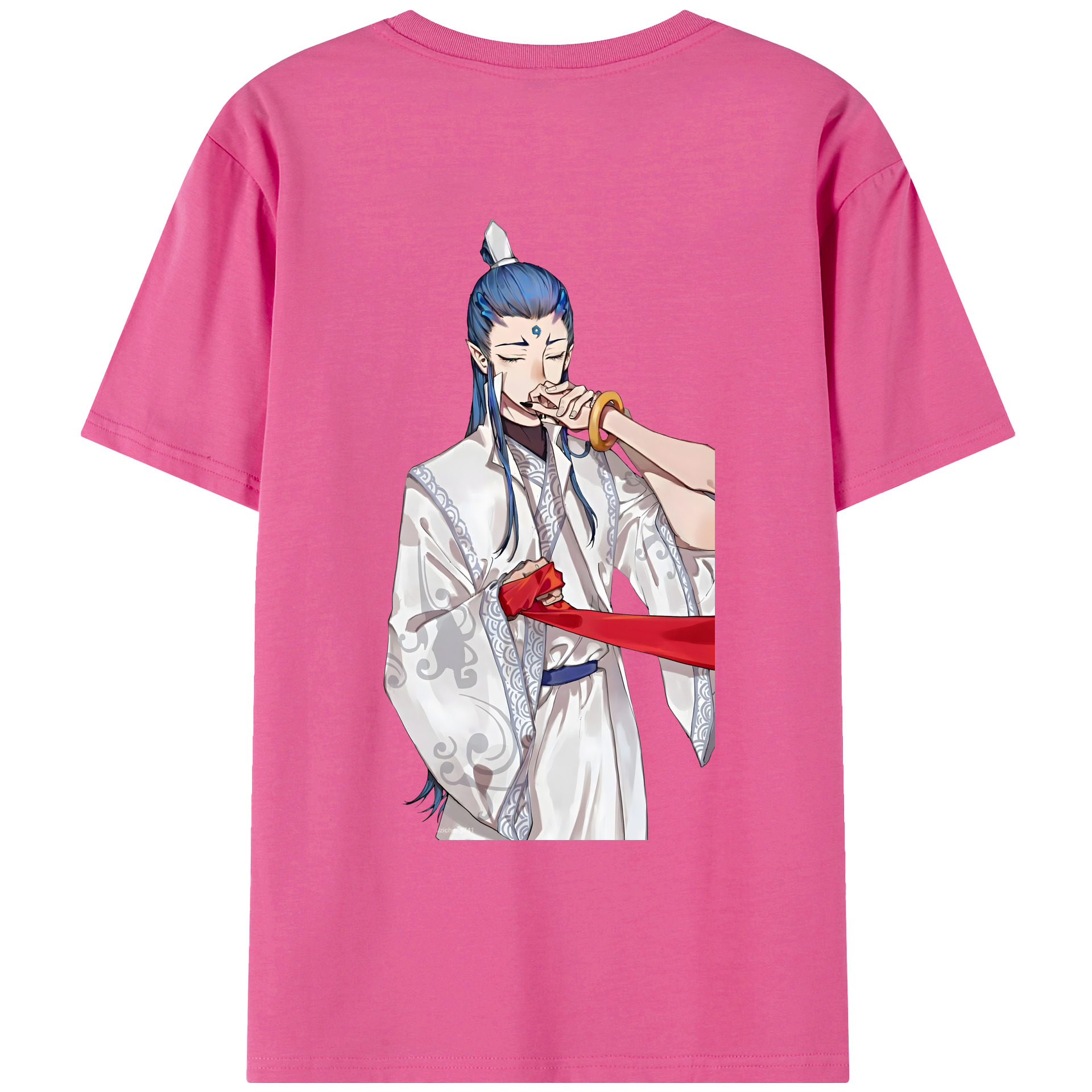 （画像用） Ne Zha 2 ナタ 魔童の大暴れ レディース半袖Tシャツ(バックプリント)