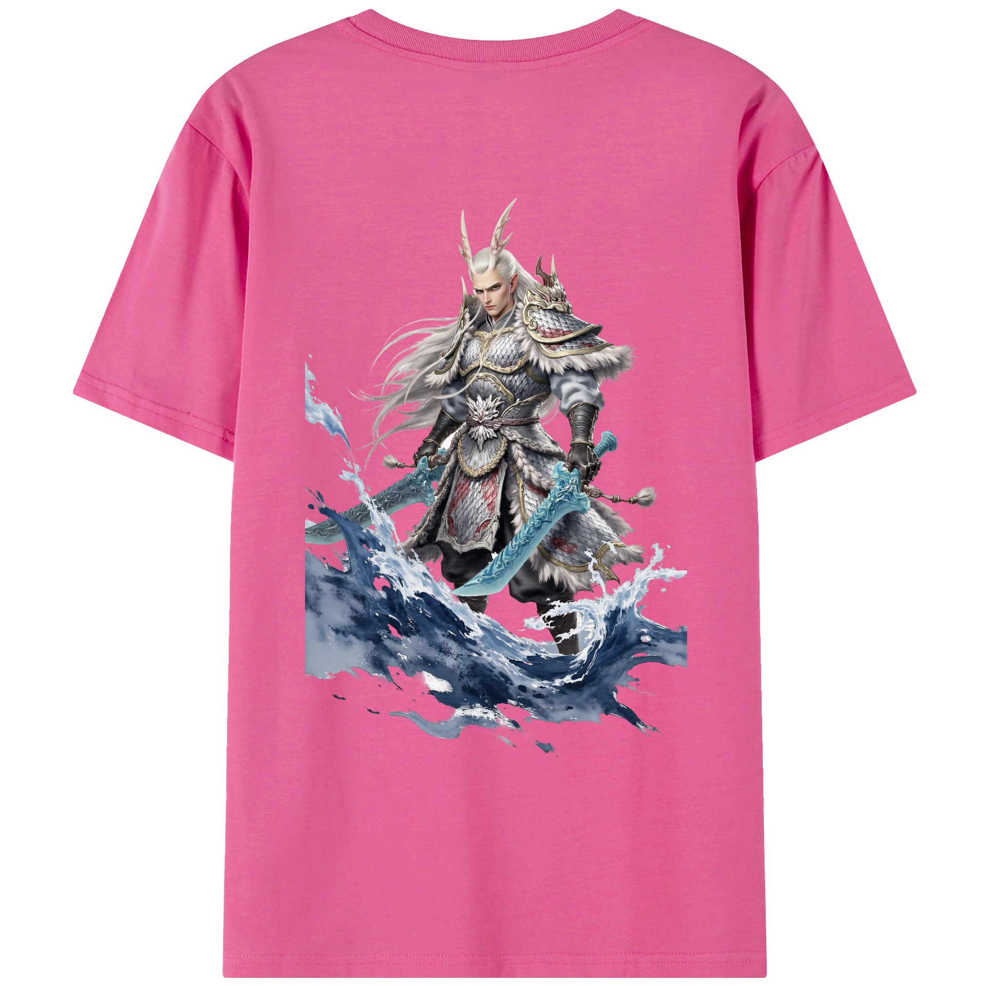 （画像用） Ne Zha 2 ナタ 魔童の大暴れ レディース半袖Tシャツ(バックプリント)