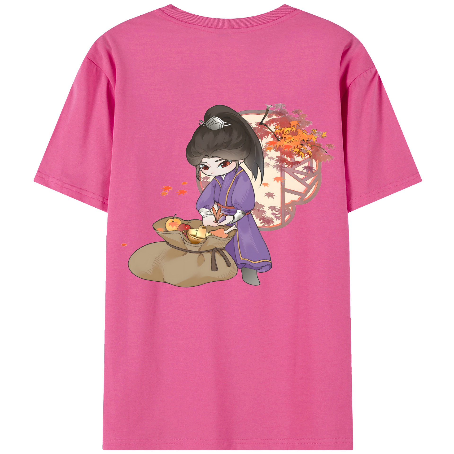 （画像用） Ne Zha 2 ナタ 魔童の大暴れ レディース半袖Tシャツ(バックプリント)