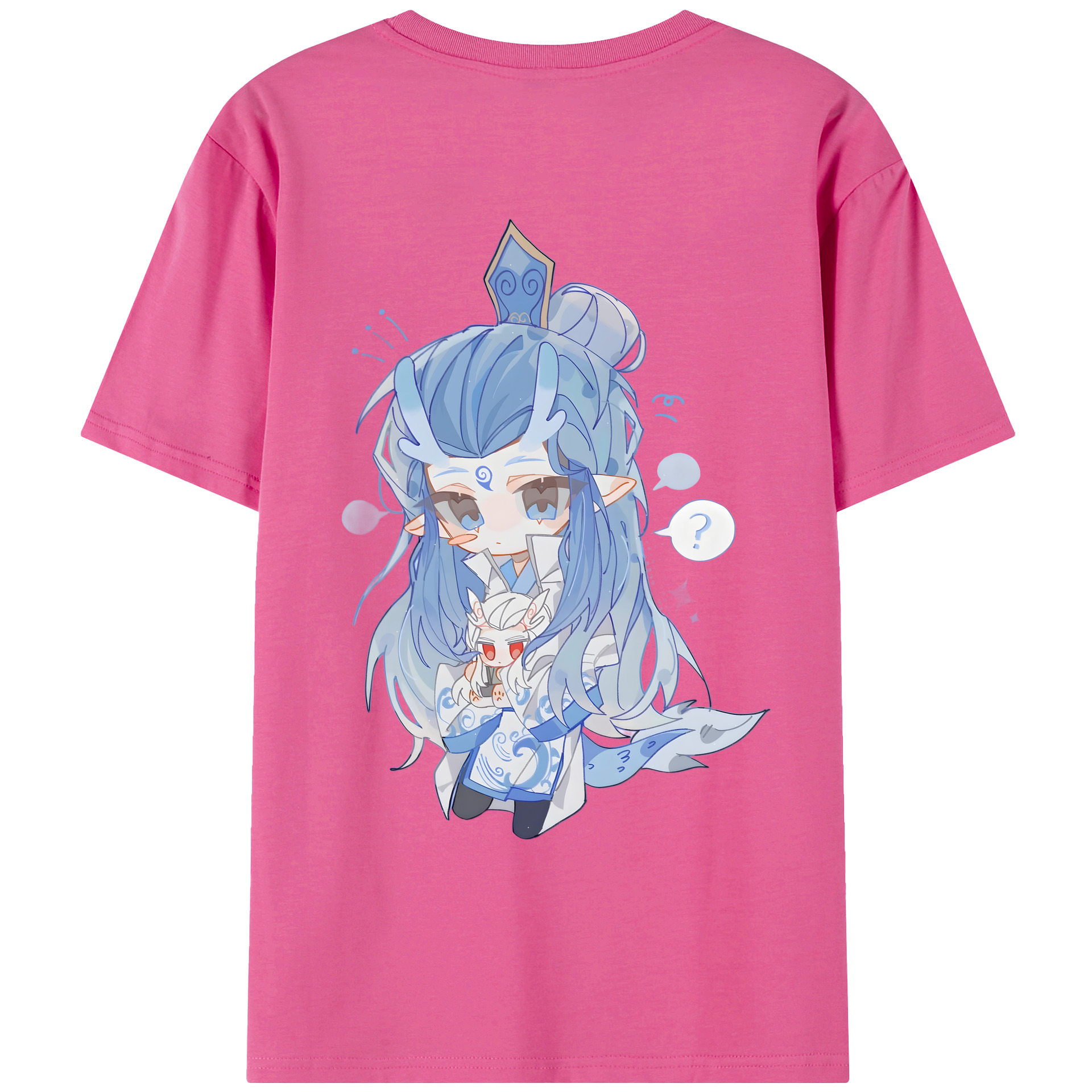 （画像用） Ne Zha 2 ナタ 魔童の大暴れ レディース半袖Tシャツ(バックプリント)