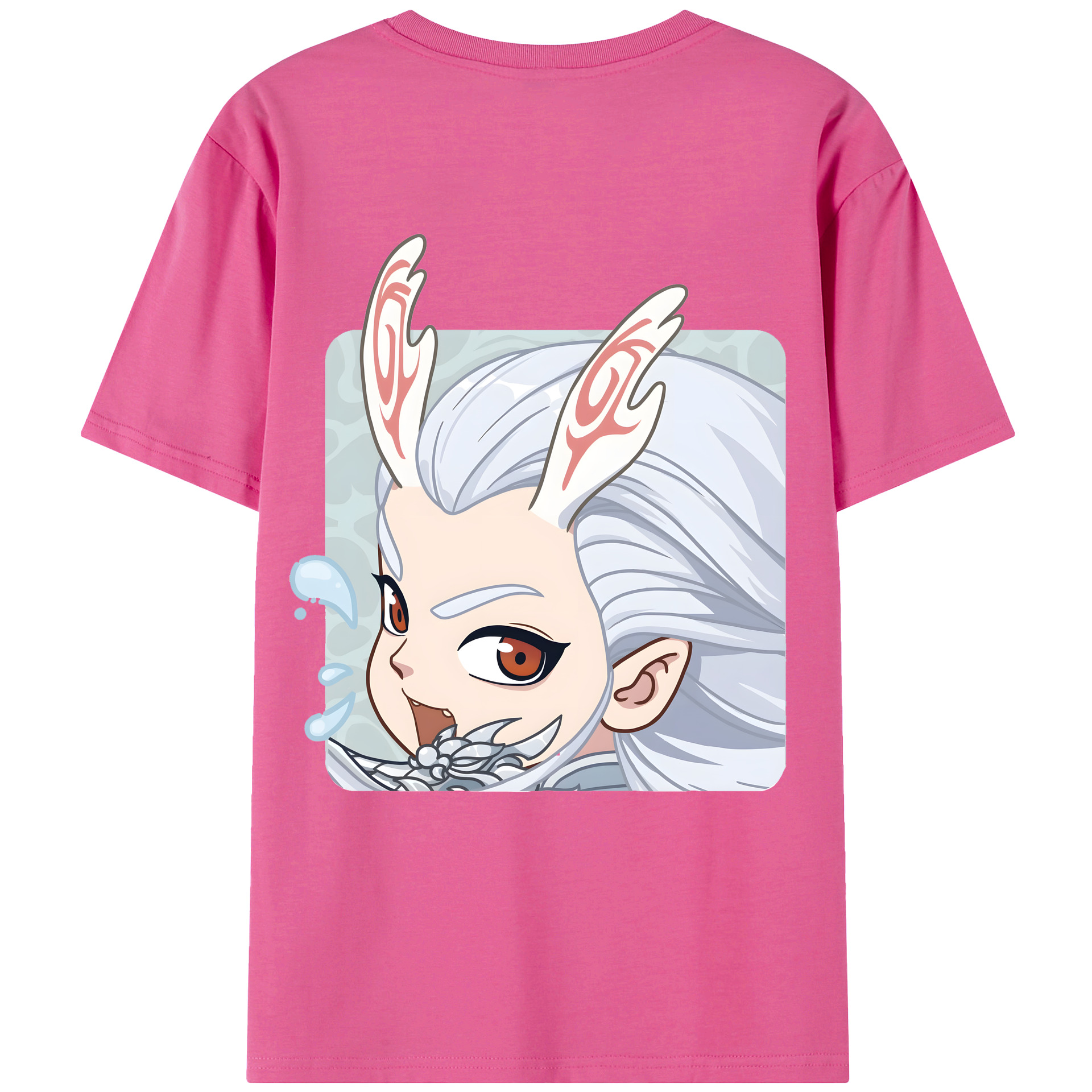（画像用） Ne Zha 2 ナタ 魔童の大暴れ レディース半袖Tシャツ(バックプリント)
