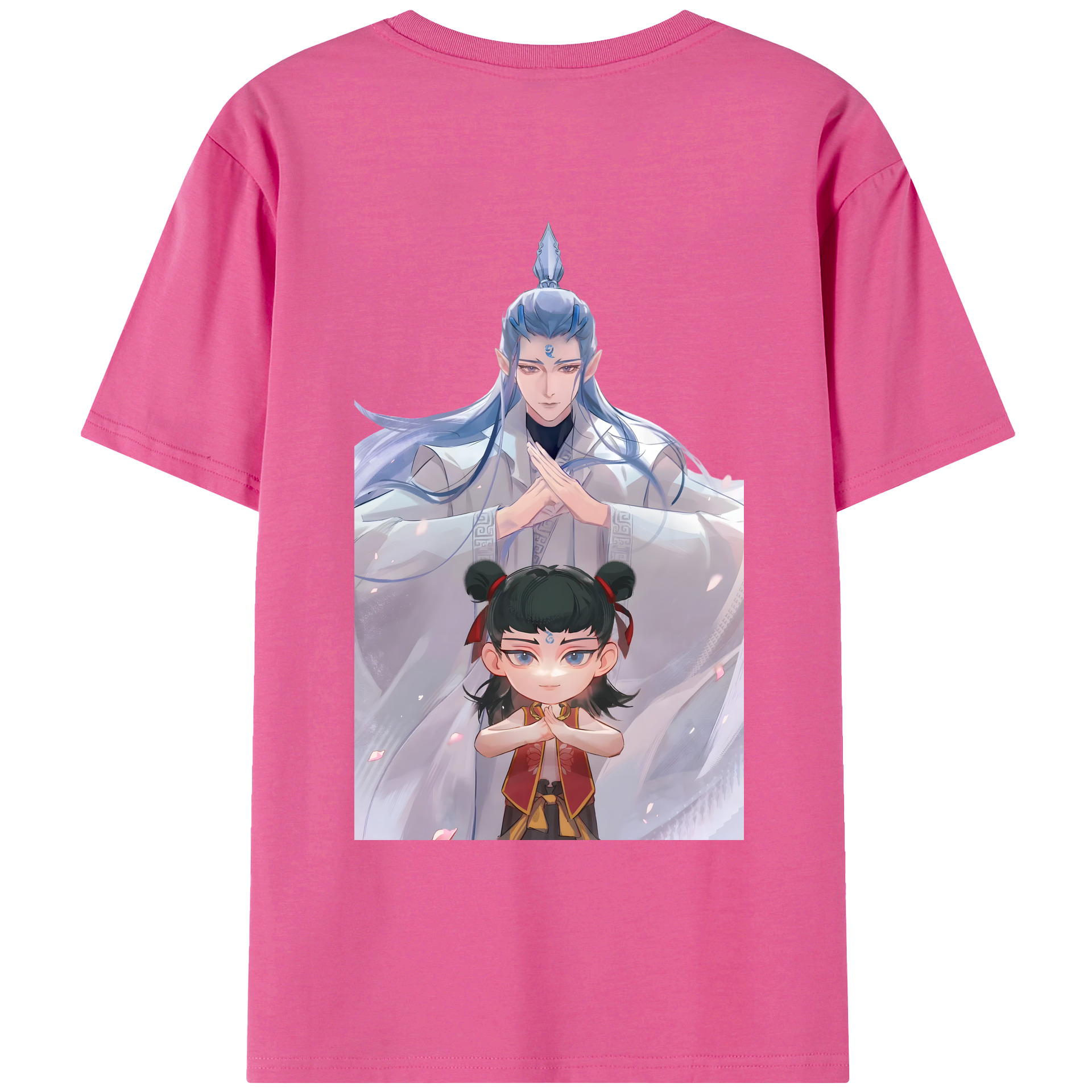 （画像用） Ne Zha 2 ナタ 魔童の大暴れ レディース半袖Tシャツ(バックプリント)