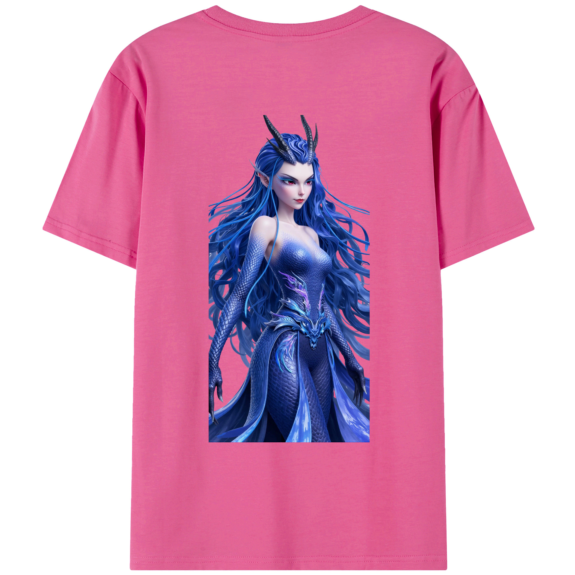 （画像用） Ne Zha 2 ナタ 魔童の大暴れ レディース半袖Tシャツ(バックプリント)