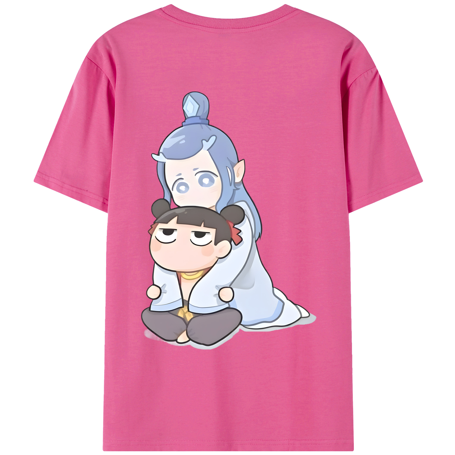 （画像用） Ne Zha 2 ナタ 魔童の大暴れ レディース半袖Tシャツ(バックプリント)