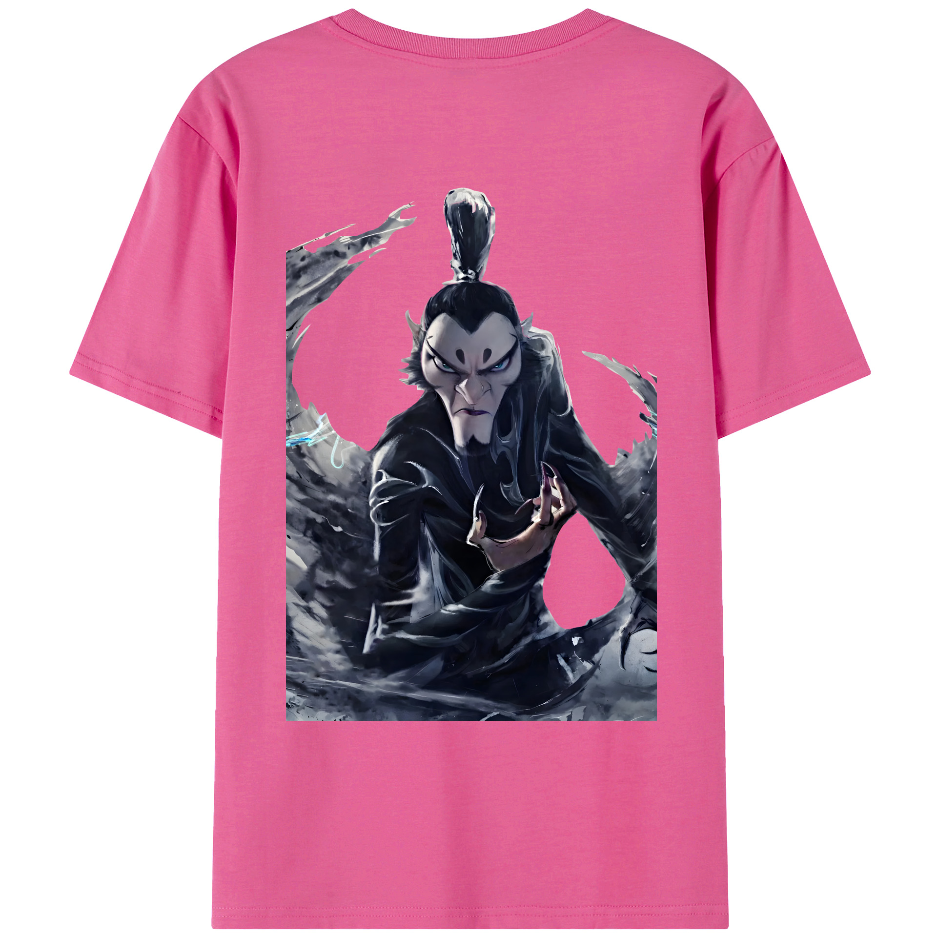 （画像用） Ne Zha 2 ナタ 魔童の大暴れ レディース半袖Tシャツ(バックプリント)