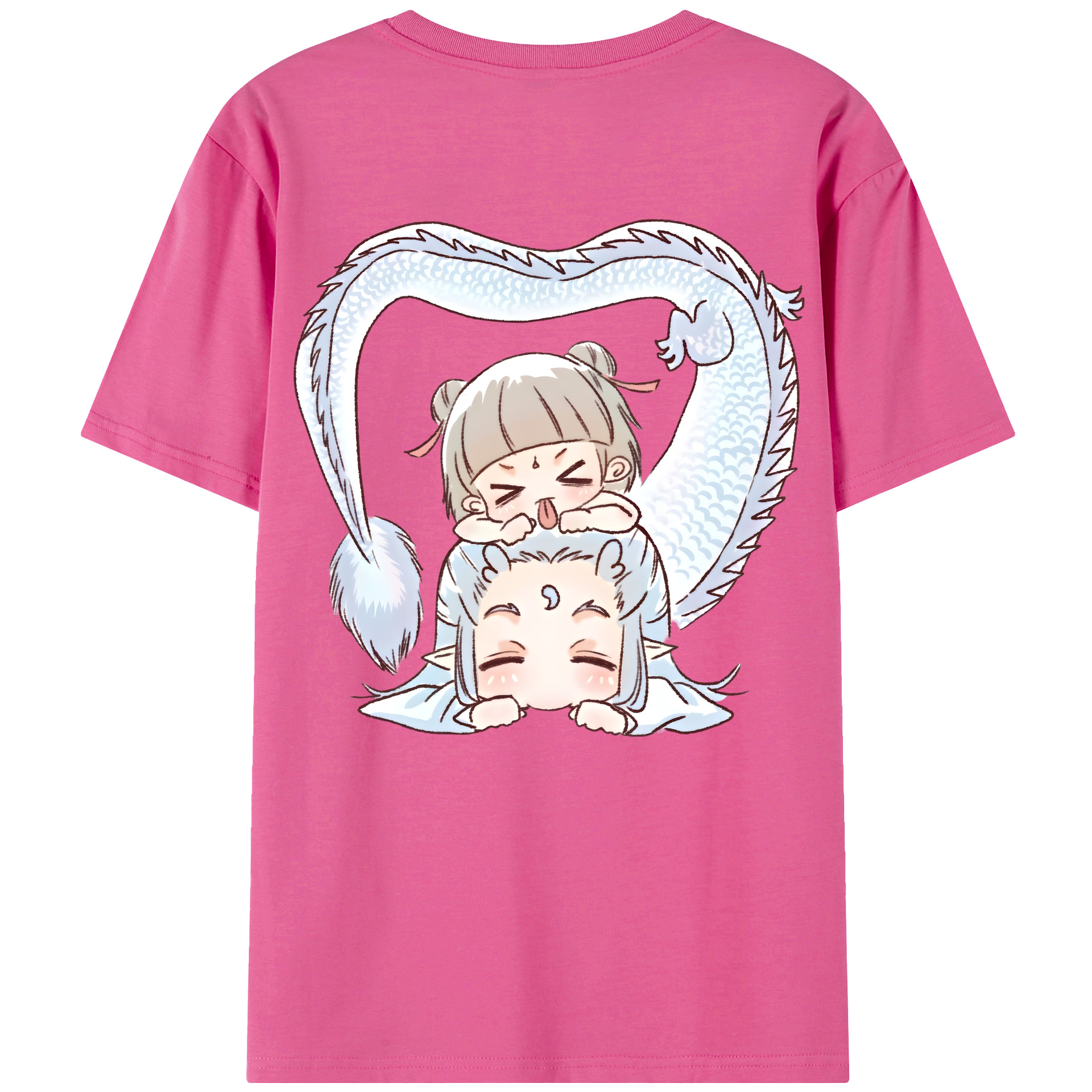 （画像用） Ne Zha 2 ナタ 魔童の大暴れ レディース半袖Tシャツ(バックプリント)