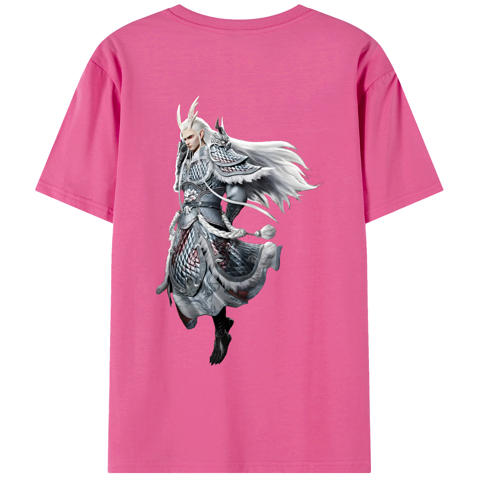 （画像用） Ne Zha 2 ナタ 魔童の大暴れ レディース半袖Tシャツ(バックプリント)