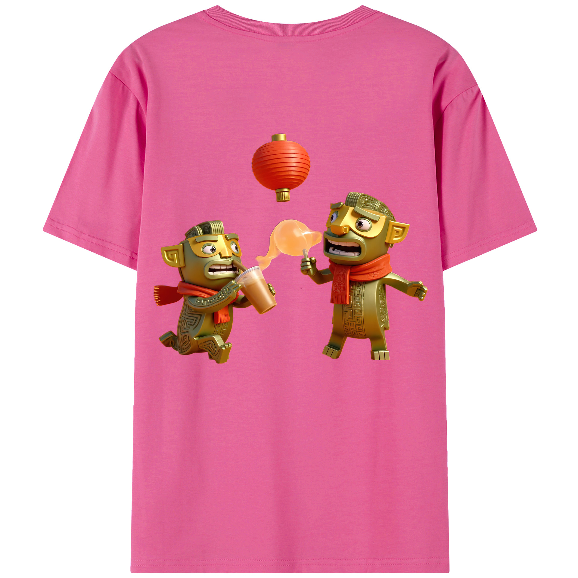 （画像用） Ne Zha 2 ナタ 魔童の大暴れ レディース半袖Tシャツ(バックプリント)