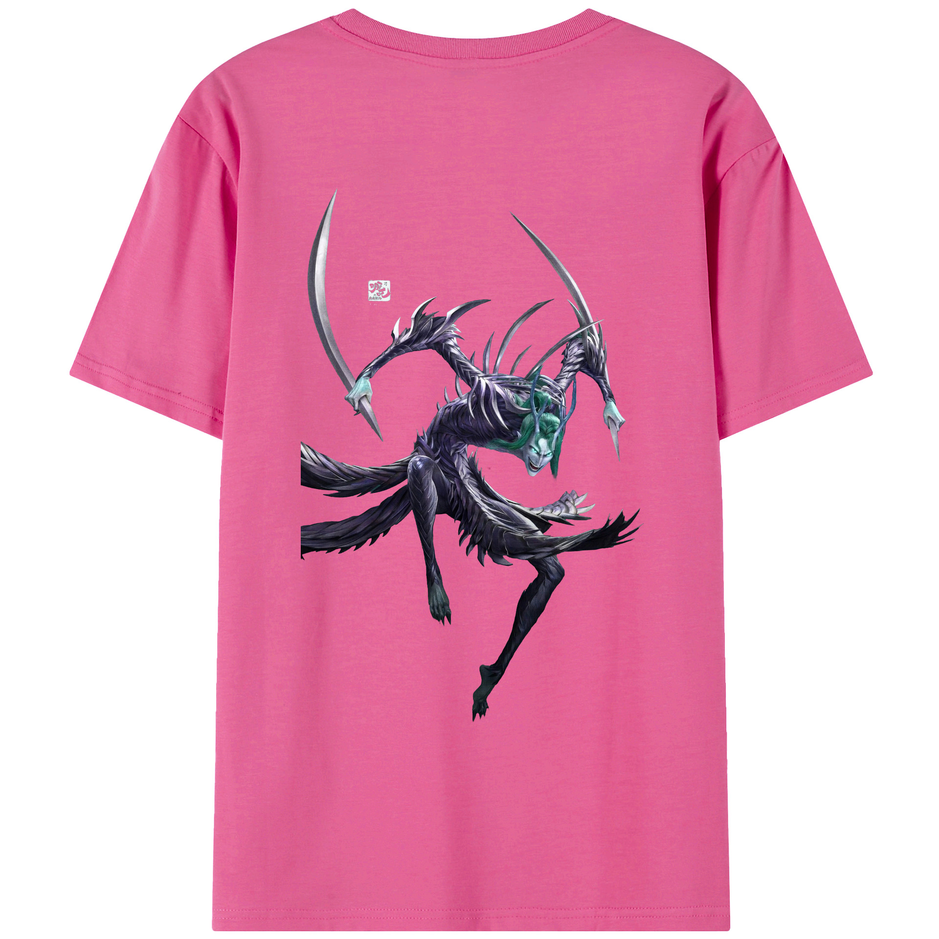 （画像用） Ne Zha 2 ナタ 魔童の大暴れ レディース半袖Tシャツ(バックプリント)