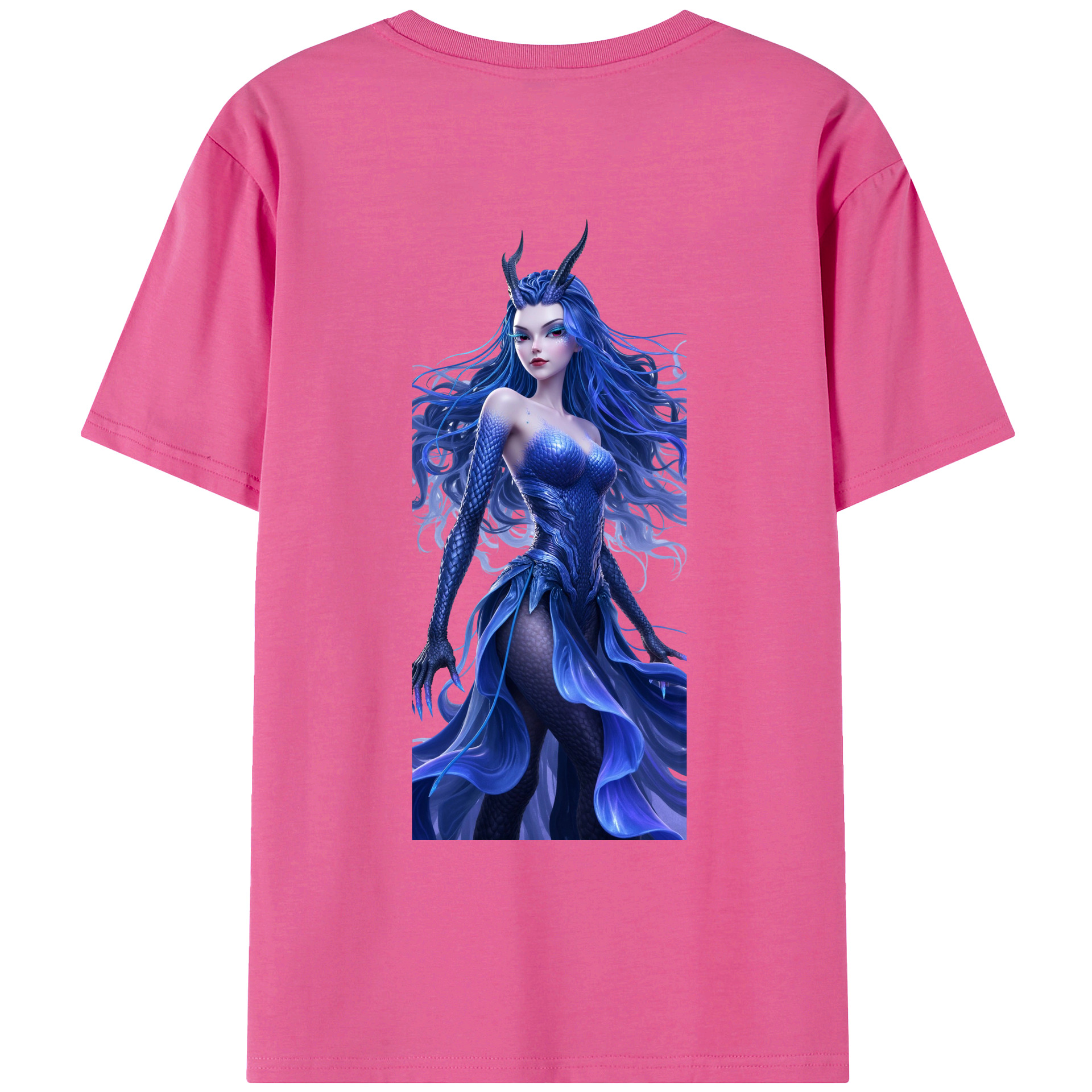 （画像用） Ne Zha 2 ナタ 魔童の大暴れ レディース半袖Tシャツ(バックプリント)