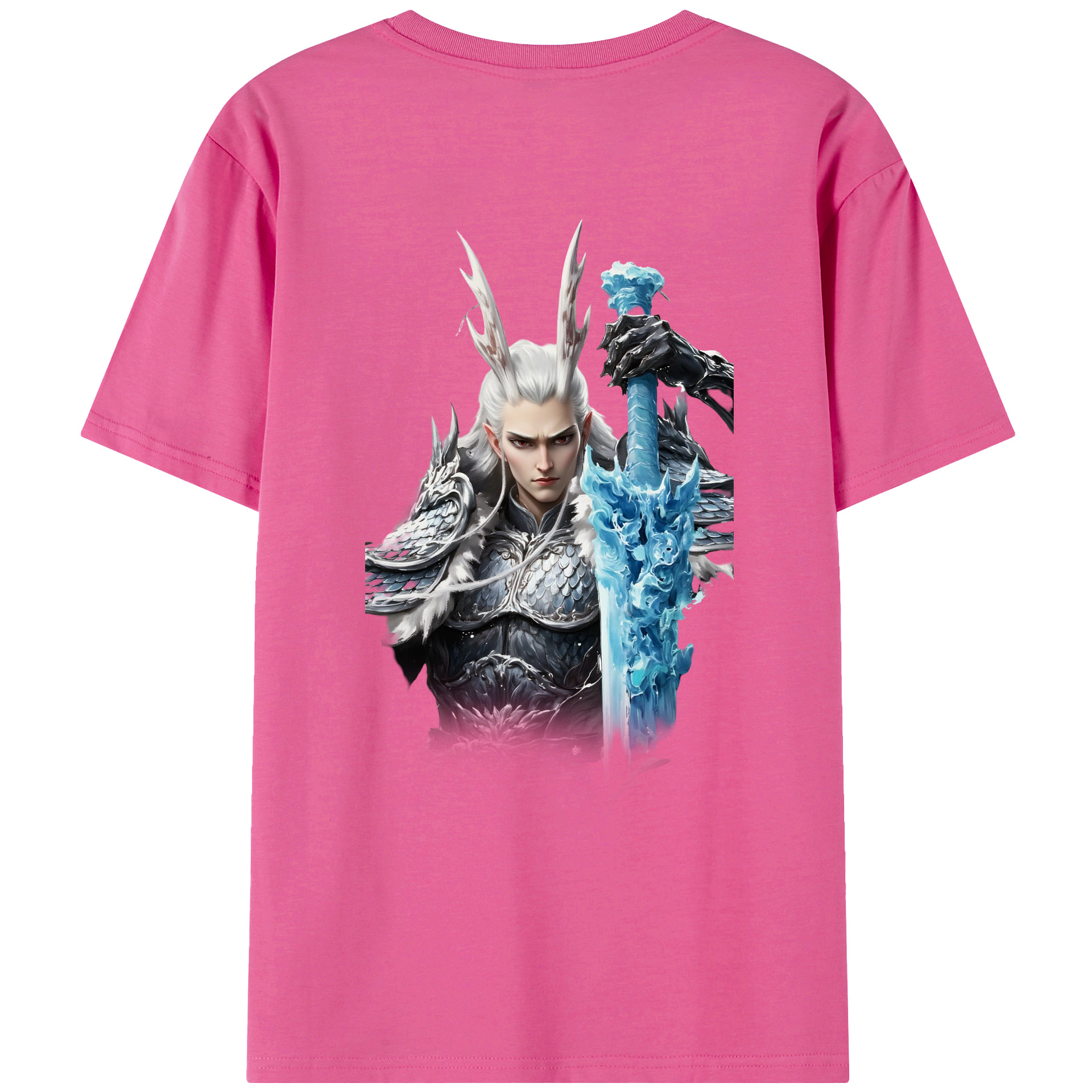（画像用） Ne Zha 2 ナタ 魔童の大暴れ レディース半袖Tシャツ(バックプリント)