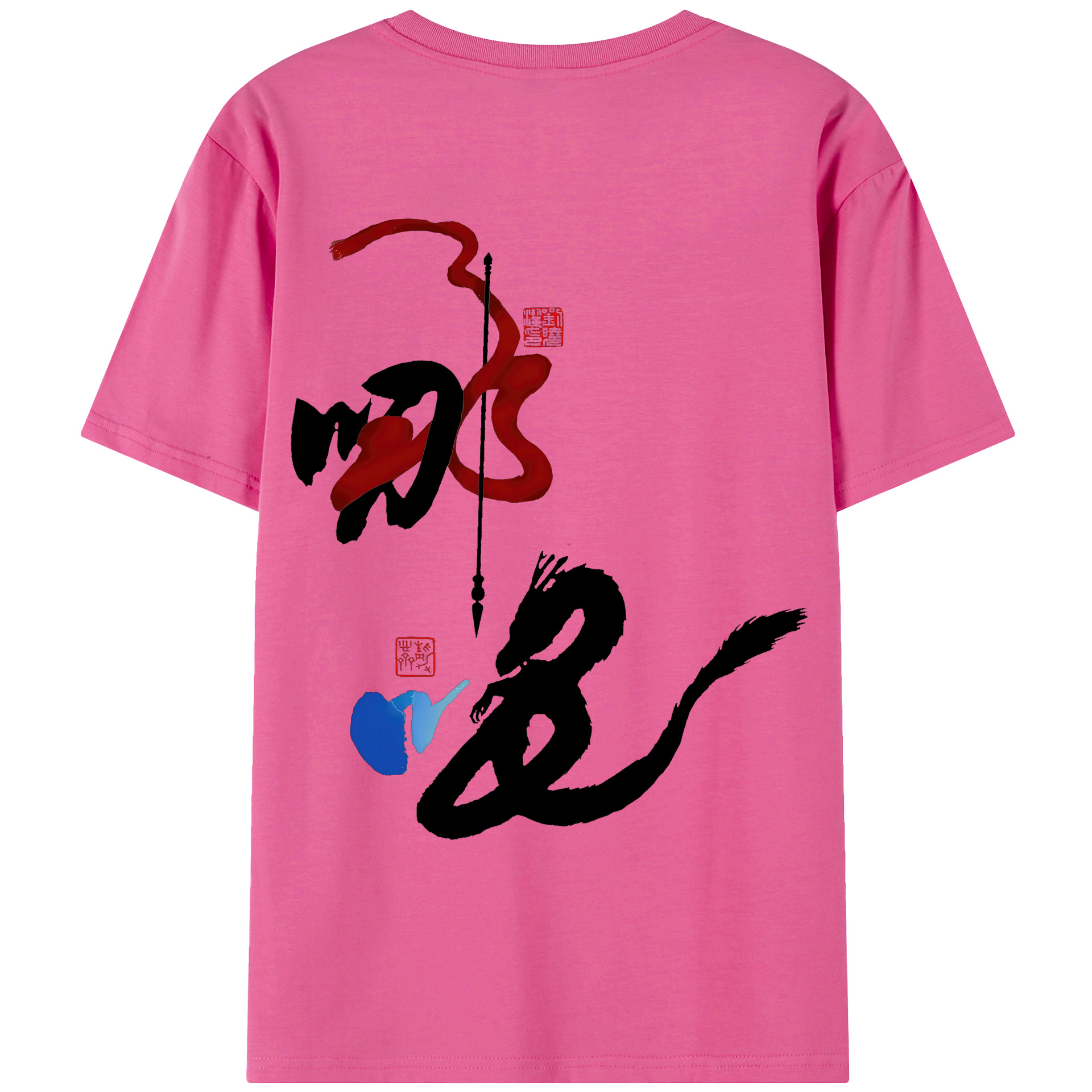 （画像用） Ne Zha 2 ナタ 魔童の大暴れ レディース半袖Tシャツ(バックプリント)