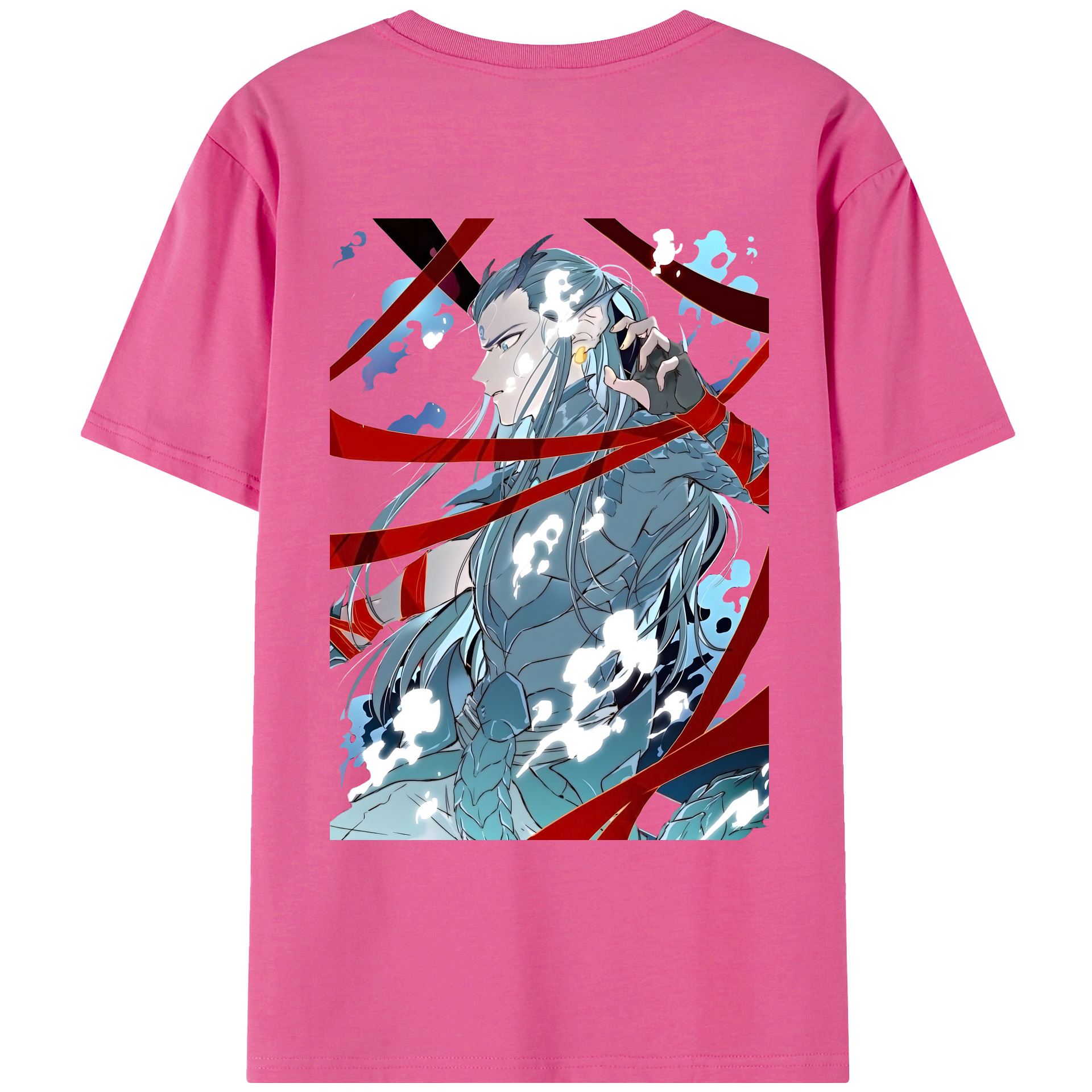 （画像用） Ne Zha 2 ナタ 魔童の大暴れ レディース半袖Tシャツ(バックプリント)