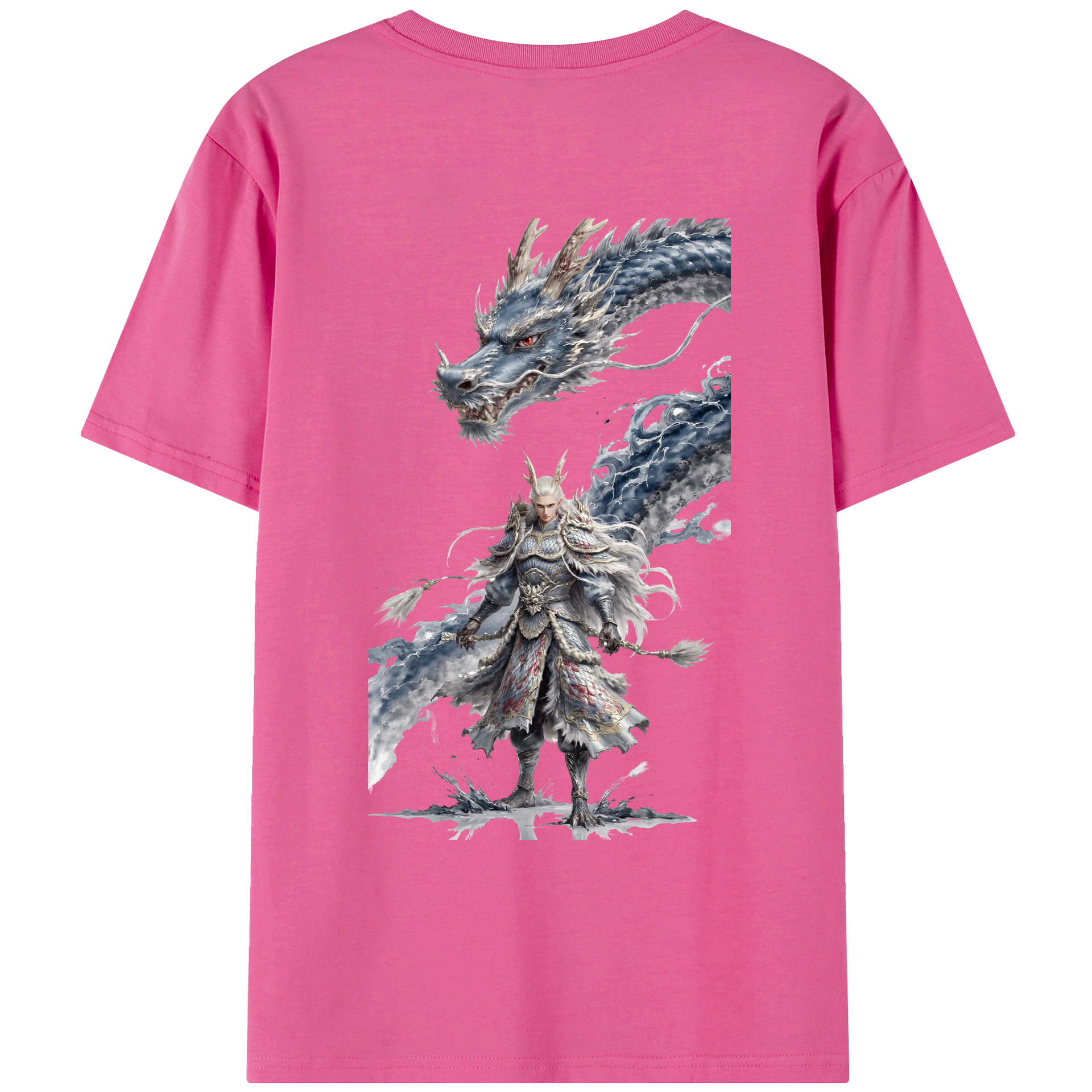（画像用） Ne Zha 2 ナタ 魔童の大暴れ レディース半袖Tシャツ(バックプリント)