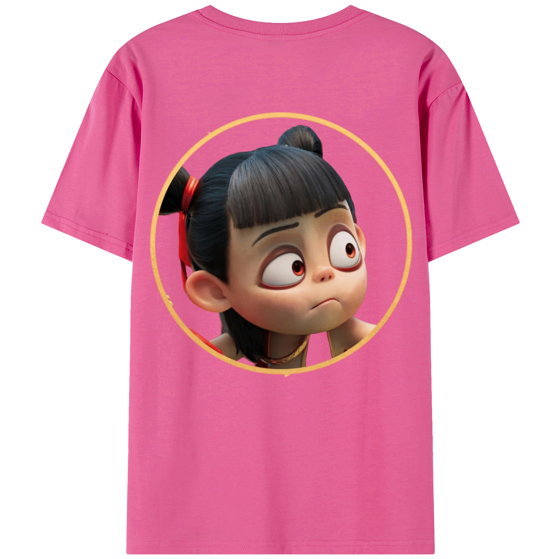 （画像用） Ne Zha 2 ナタ 魔童の大暴れ レディース半袖Tシャツ(バックプリント)
