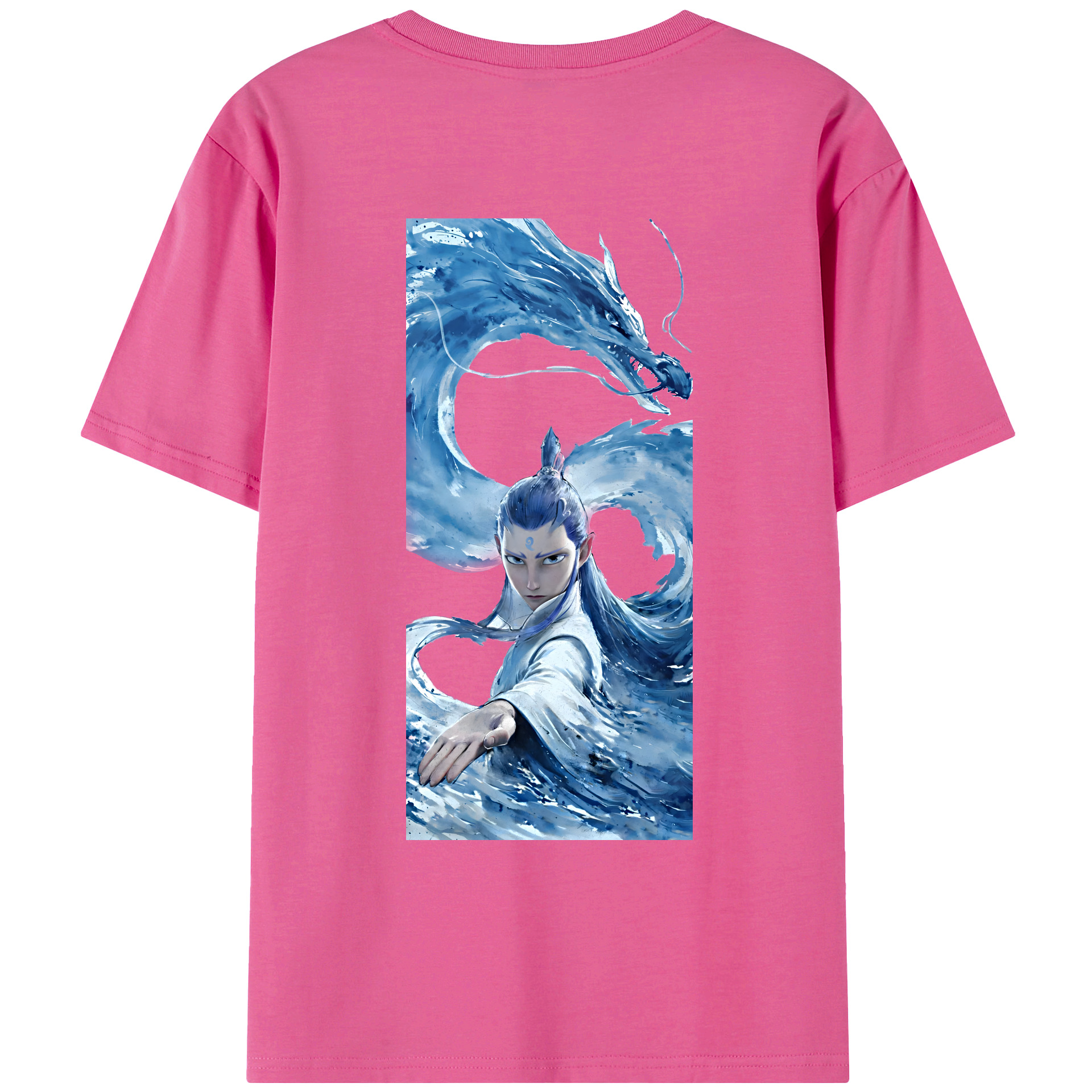（画像用） Ne Zha 2 ナタ 魔童の大暴れ レディース半袖Tシャツ(バックプリント)