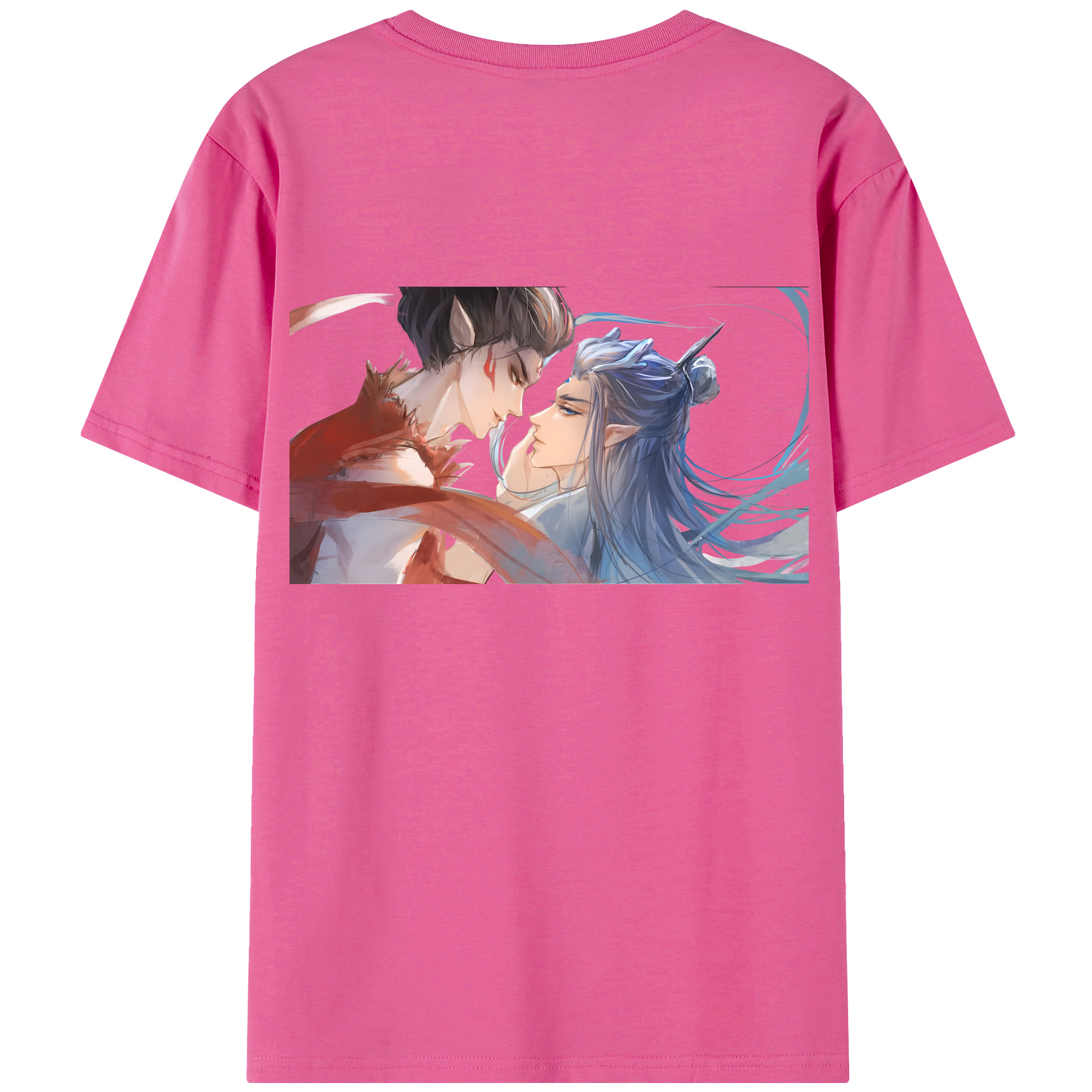 （画像用） Ne Zha 2 ナタ 魔童の大暴れ レディース半袖Tシャツ(バックプリント)