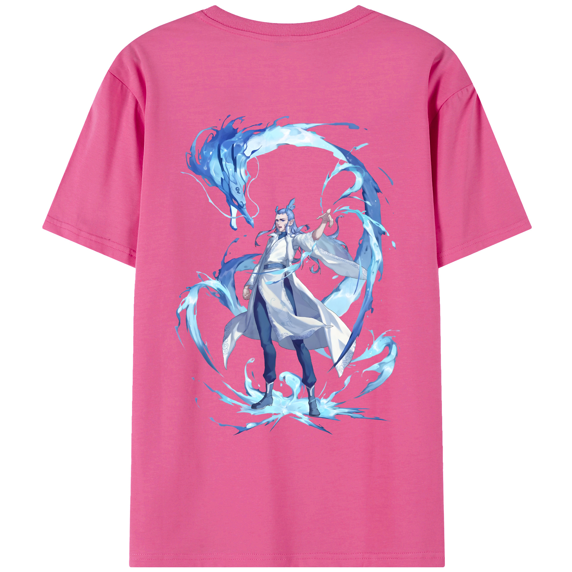 （画像用） Ne Zha 2 ナタ 魔童の大暴れ レディース半袖Tシャツ(バックプリント)