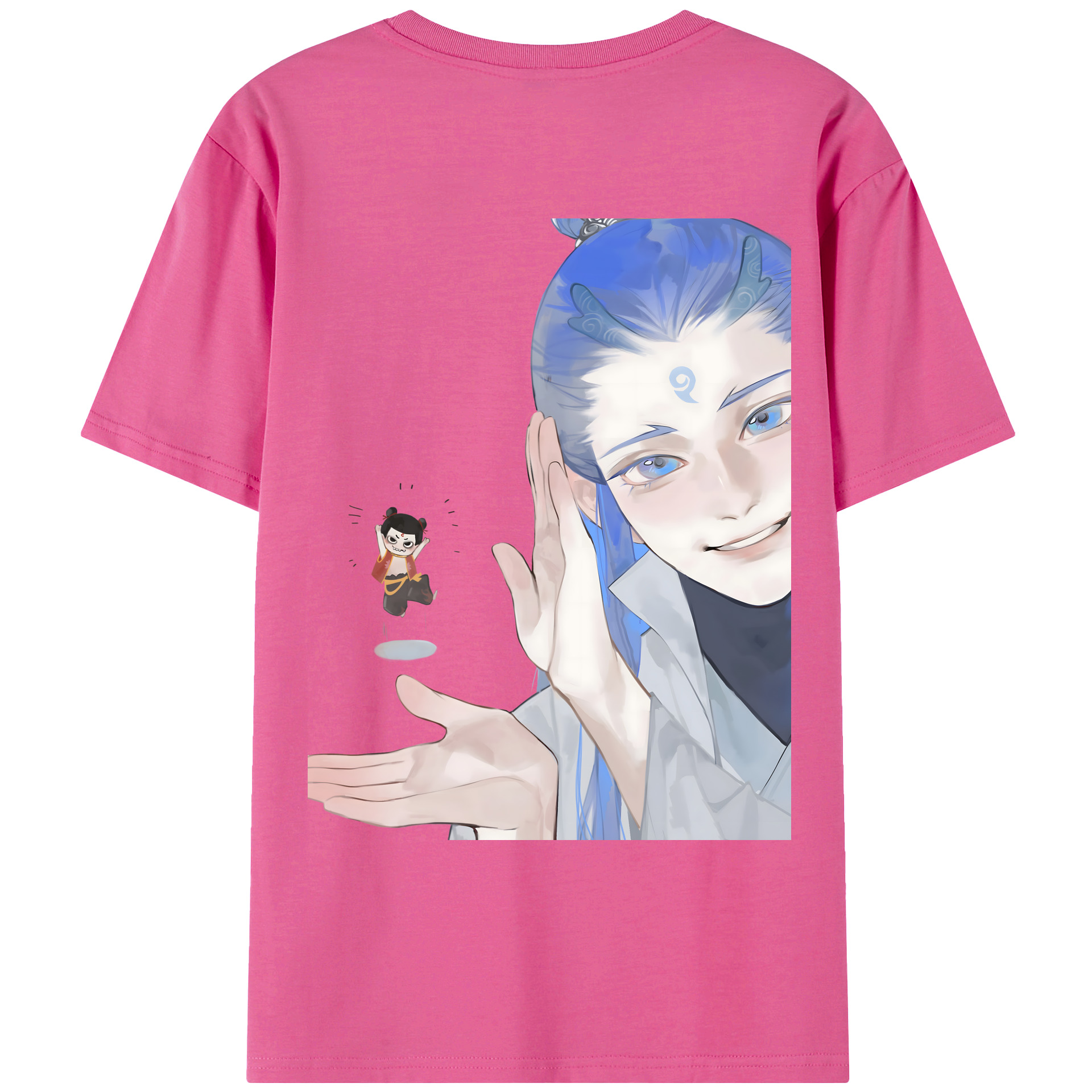 （画像用） Ne Zha 2 ナタ 魔童の大暴れ レディース半袖Tシャツ(バックプリント)