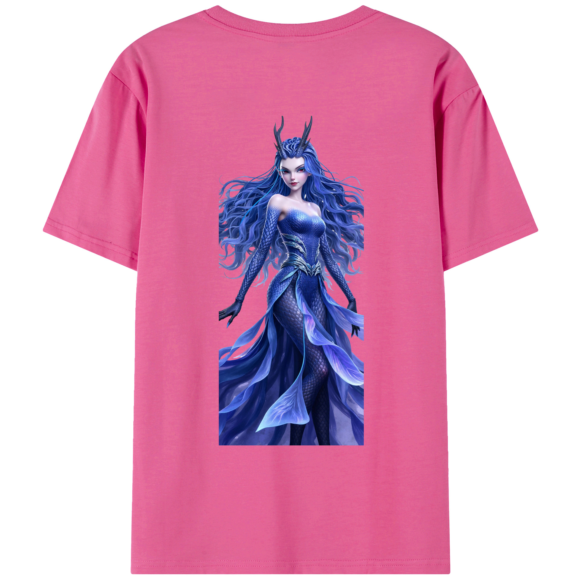 （画像用） Ne Zha 2 ナタ 魔童の大暴れ レディース半袖Tシャツ(バックプリント)