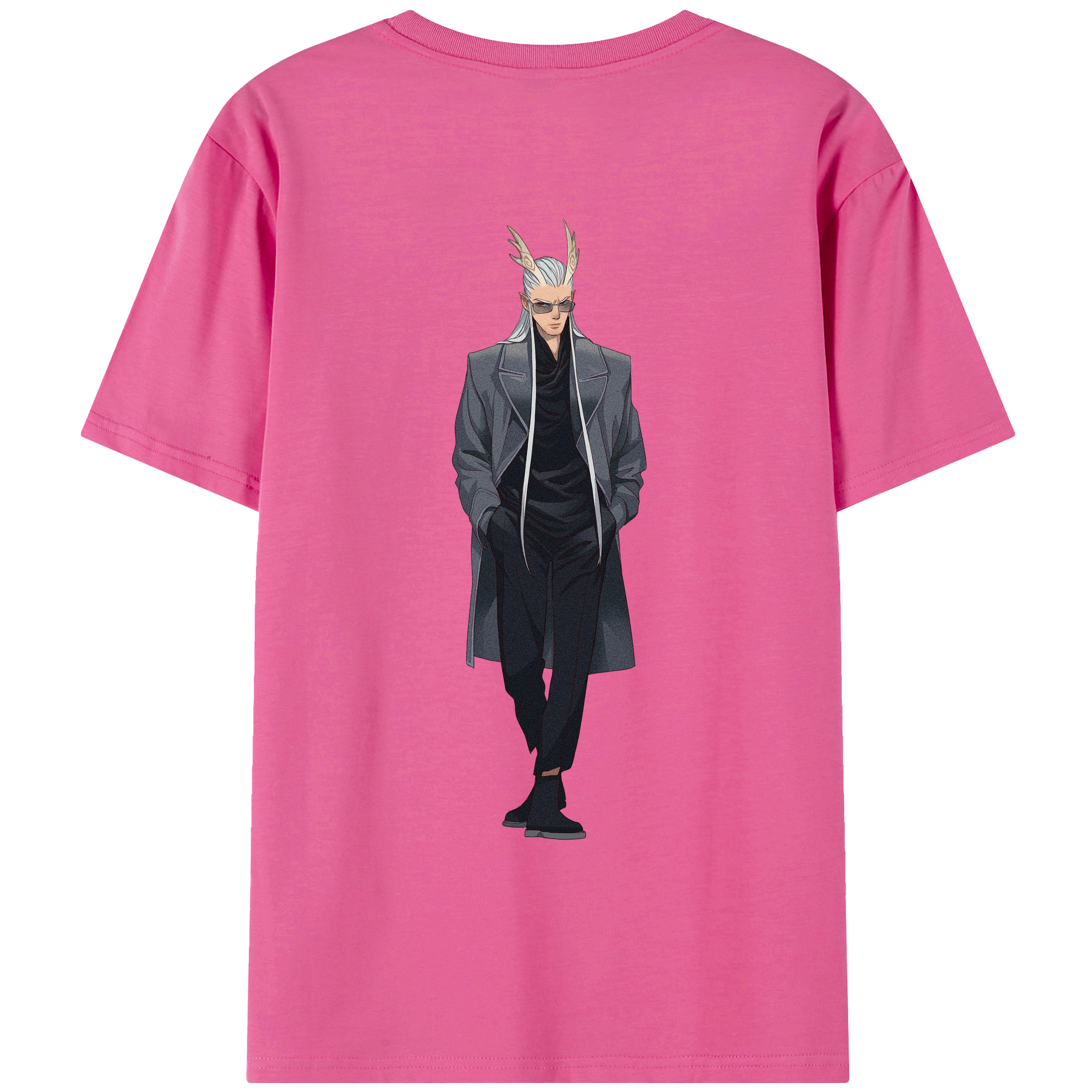 （画像用） Ne Zha 2 ナタ 魔童の大暴れ レディース半袖Tシャツ(バックプリント)