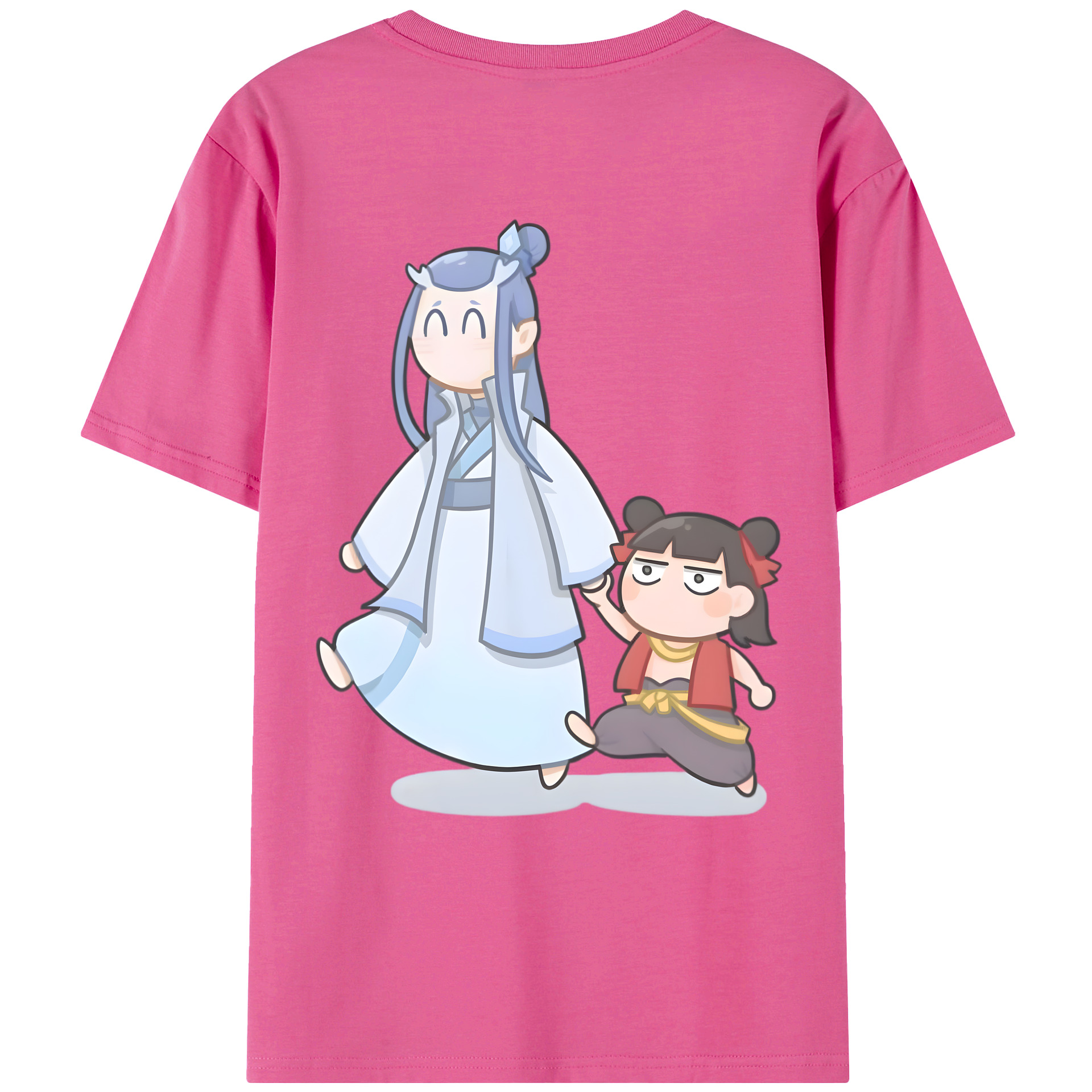 （画像用） Ne Zha 2 ナタ 魔童の大暴れ レディース半袖Tシャツ(バックプリント)