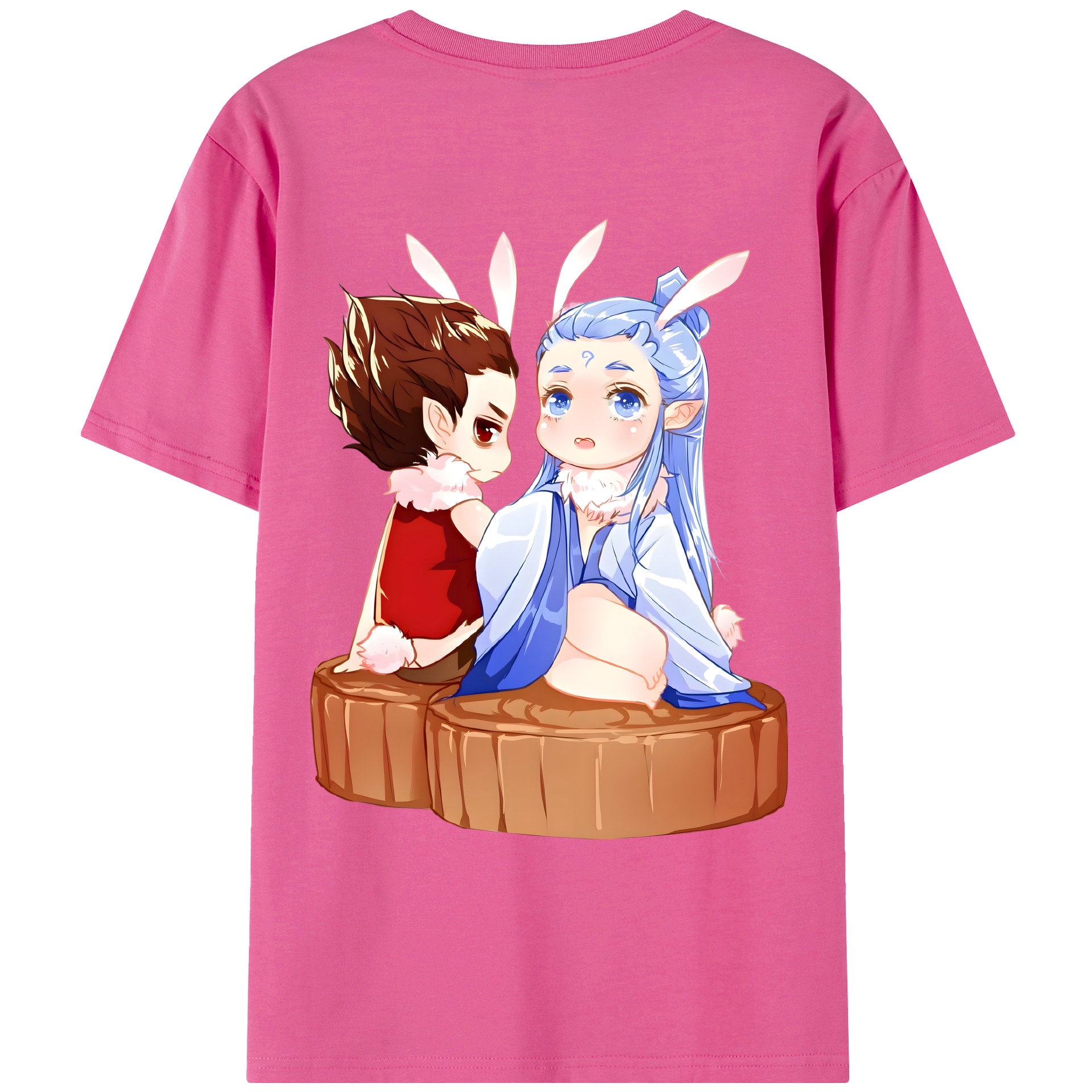 （画像用） Ne Zha 2 ナタ 魔童の大暴れ レディース半袖Tシャツ(バックプリント)