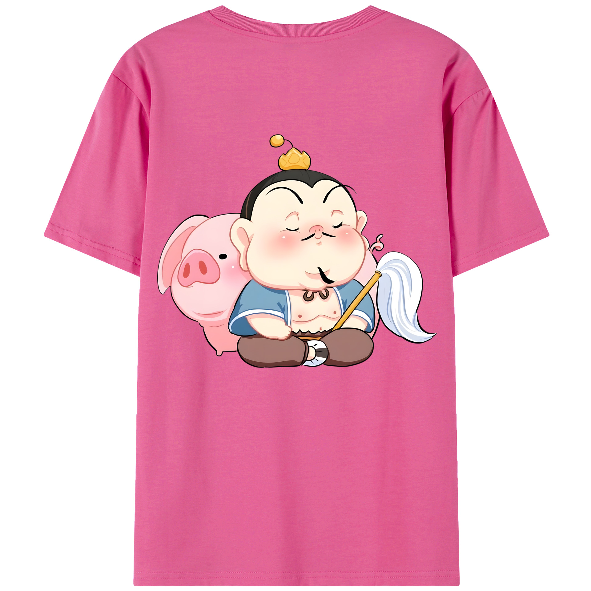 （画像用） Ne Zha 2 ナタ 魔童の大暴れ レディース半袖Tシャツ(バックプリント)