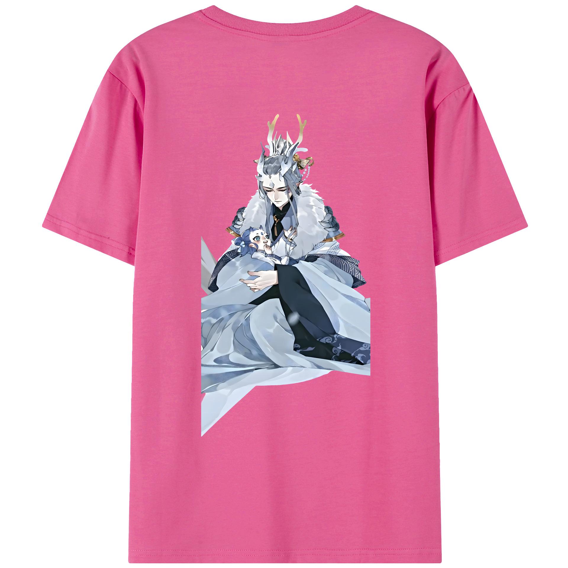 （画像用） Ne Zha 2 ナタ 魔童の大暴れ レディース半袖Tシャツ(バックプリント)