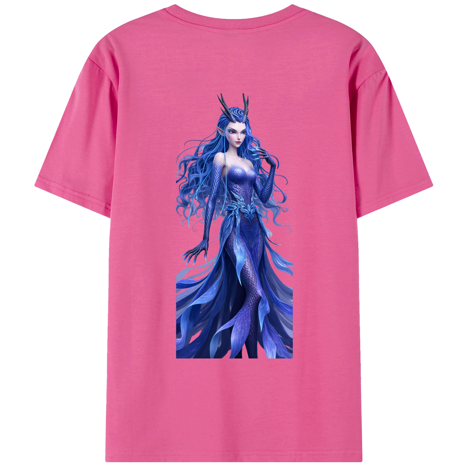 （画像用） Ne Zha 2 ナタ 魔童の大暴れ レディース半袖Tシャツ(バックプリント)