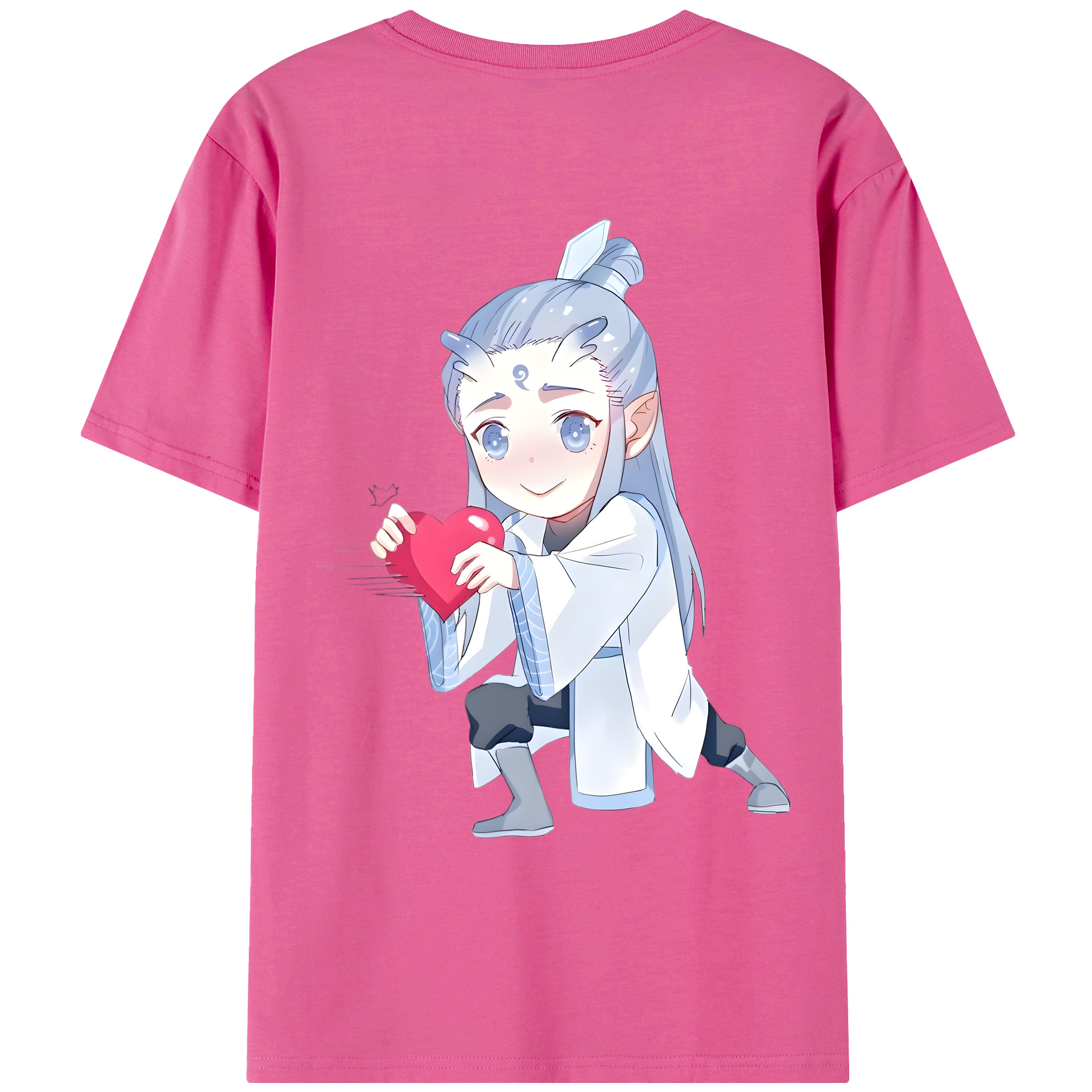 （画像用） Ne Zha 2 ナタ 魔童の大暴れ レディース半袖Tシャツ(バックプリント)