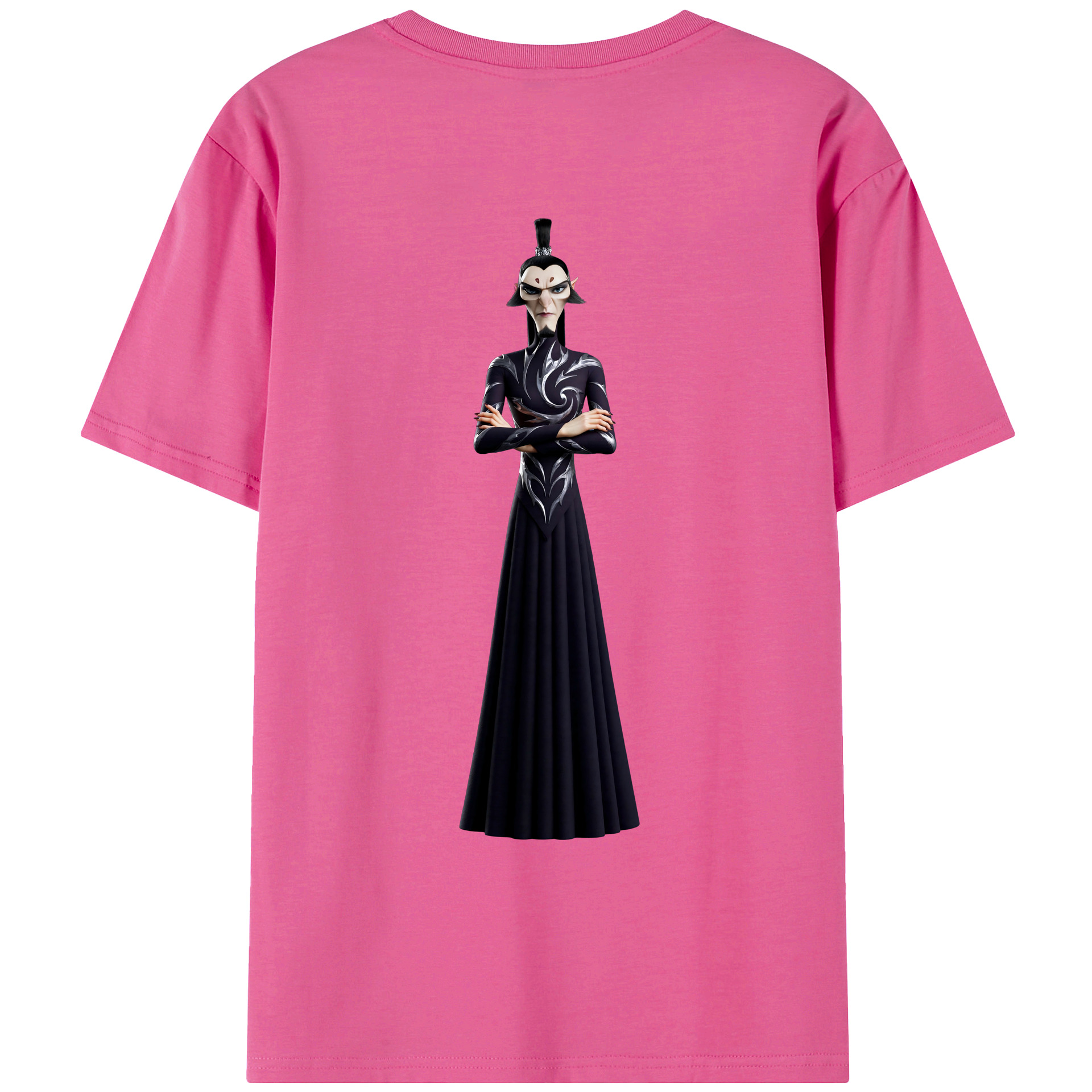 （画像用） Ne Zha 2 ナタ 魔童の大暴れ レディース半袖Tシャツ(バックプリント)