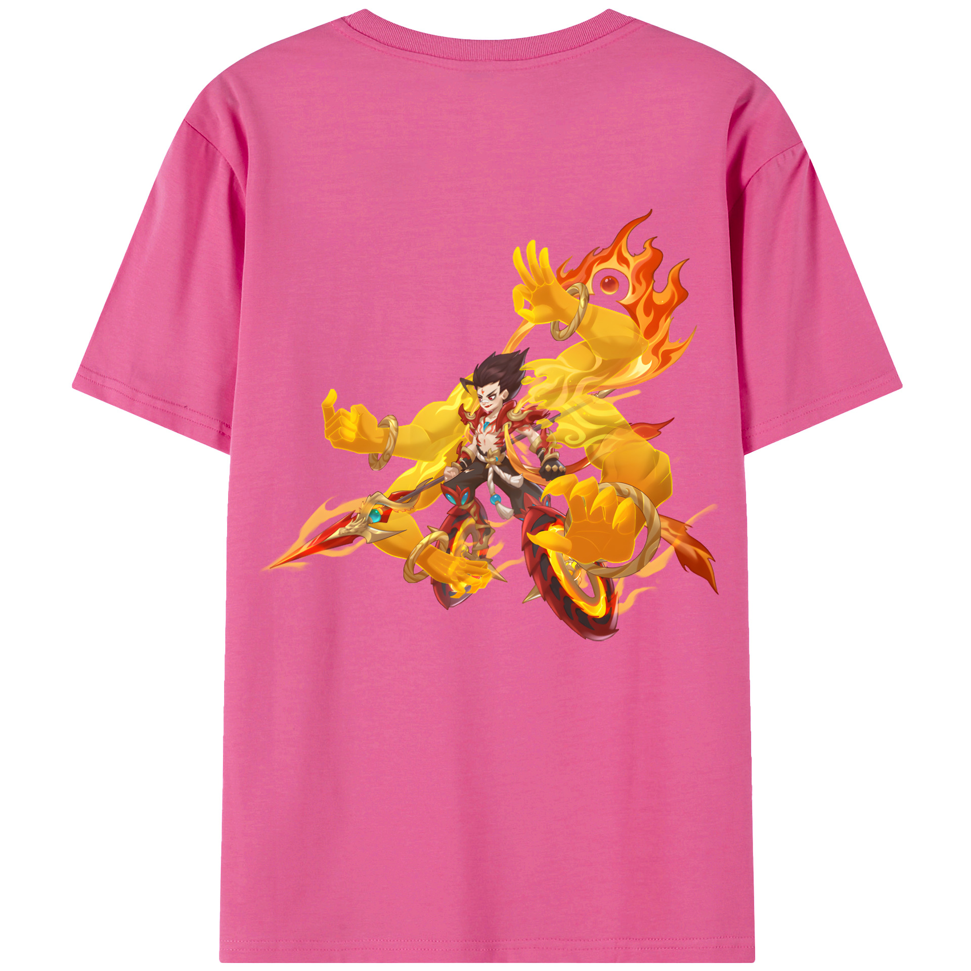（画像用） Ne Zha 2 ナタ 魔童の大暴れ レディース半袖Tシャツ(バックプリント)