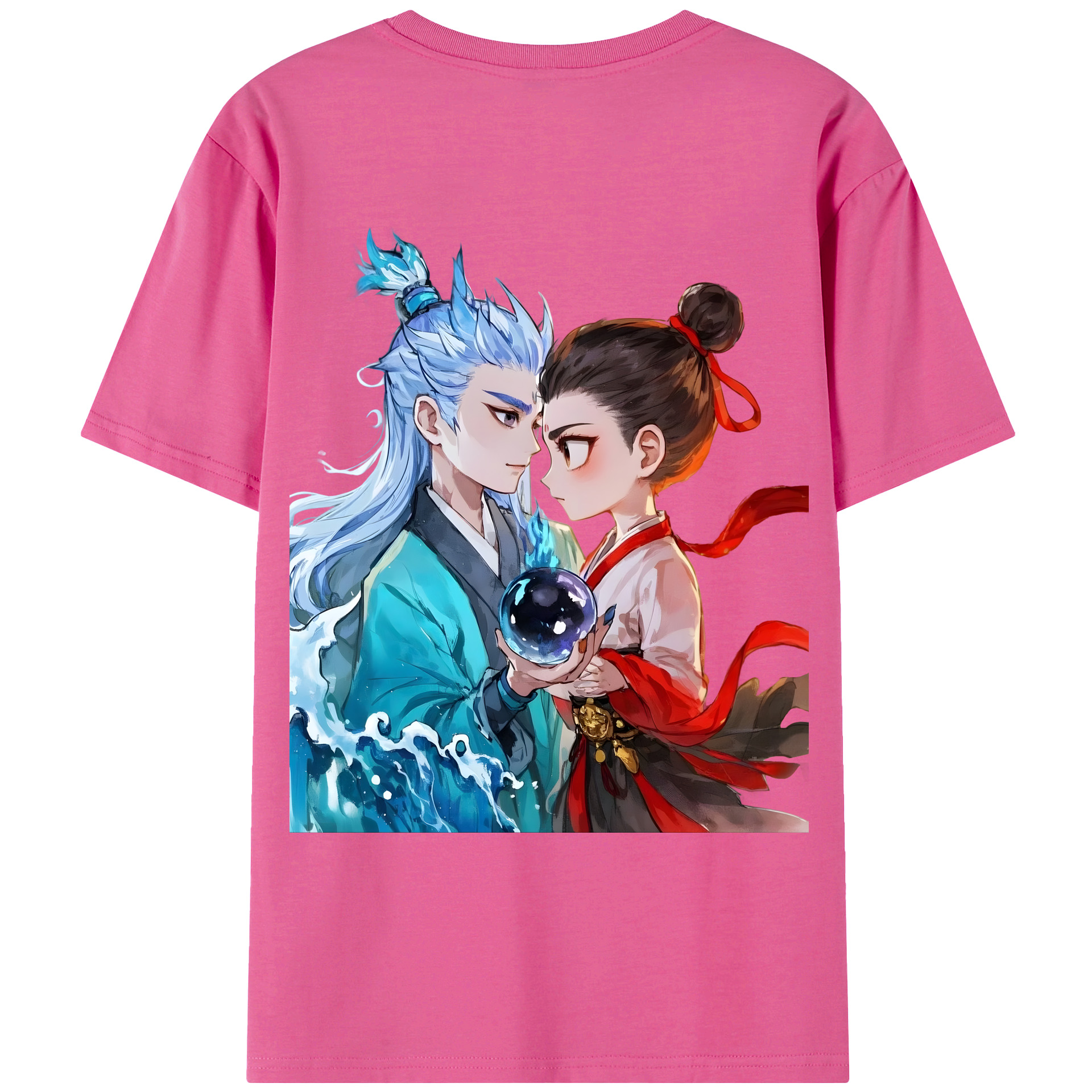 （画像用） Ne Zha 2 ナタ 魔童の大暴れ レディース半袖Tシャツ(バックプリント)