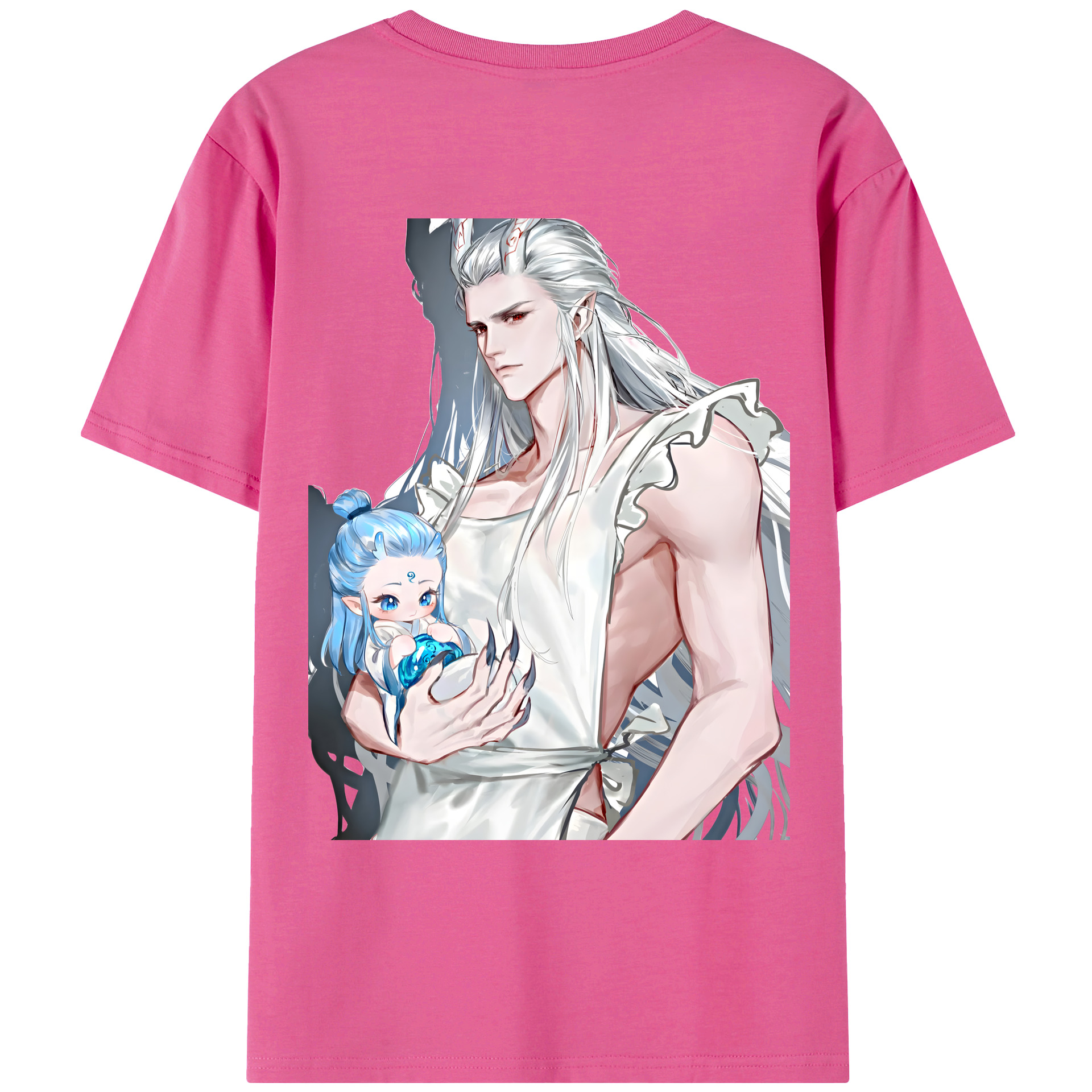 （画像用） Ne Zha 2 ナタ 魔童の大暴れ レディース半袖Tシャツ(バックプリント)