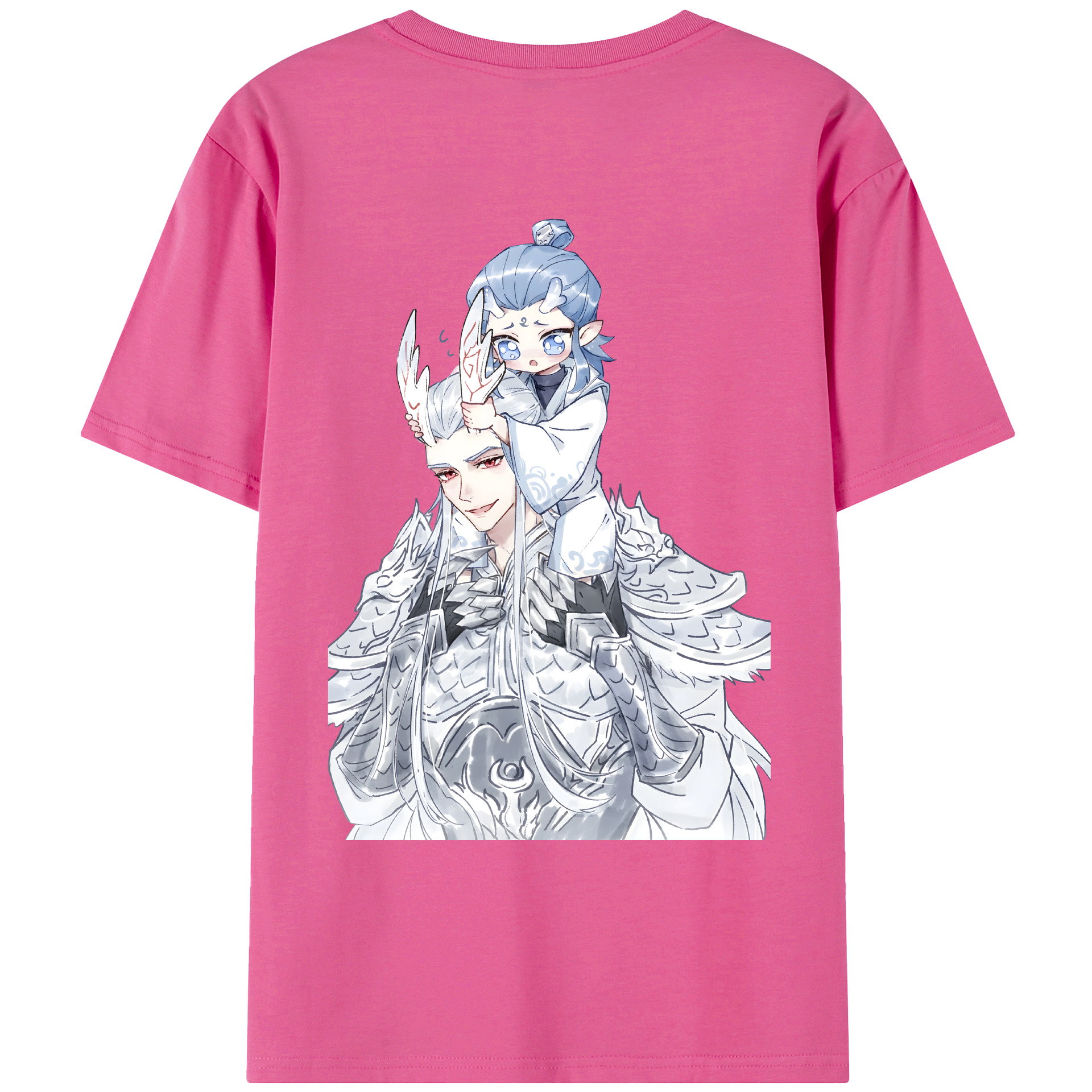 （画像用） Ne Zha 2 ナタ 魔童の大暴れ レディース半袖Tシャツ(バックプリント)