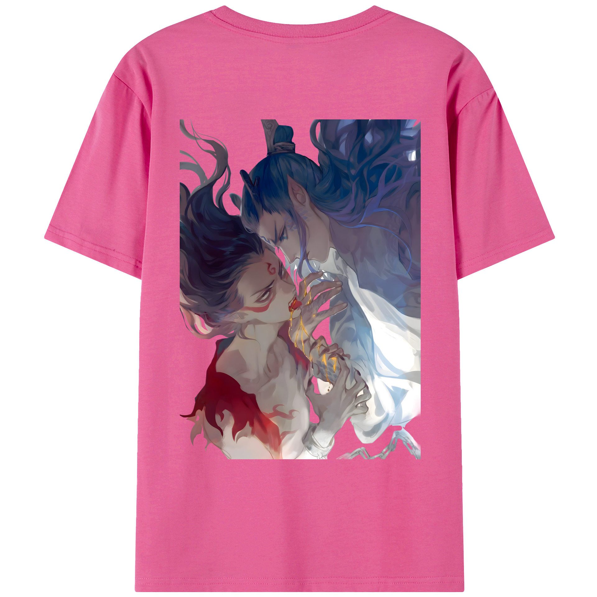 （画像用） Ne Zha 2 ナタ 魔童の大暴れ レディース半袖Tシャツ(バックプリント)