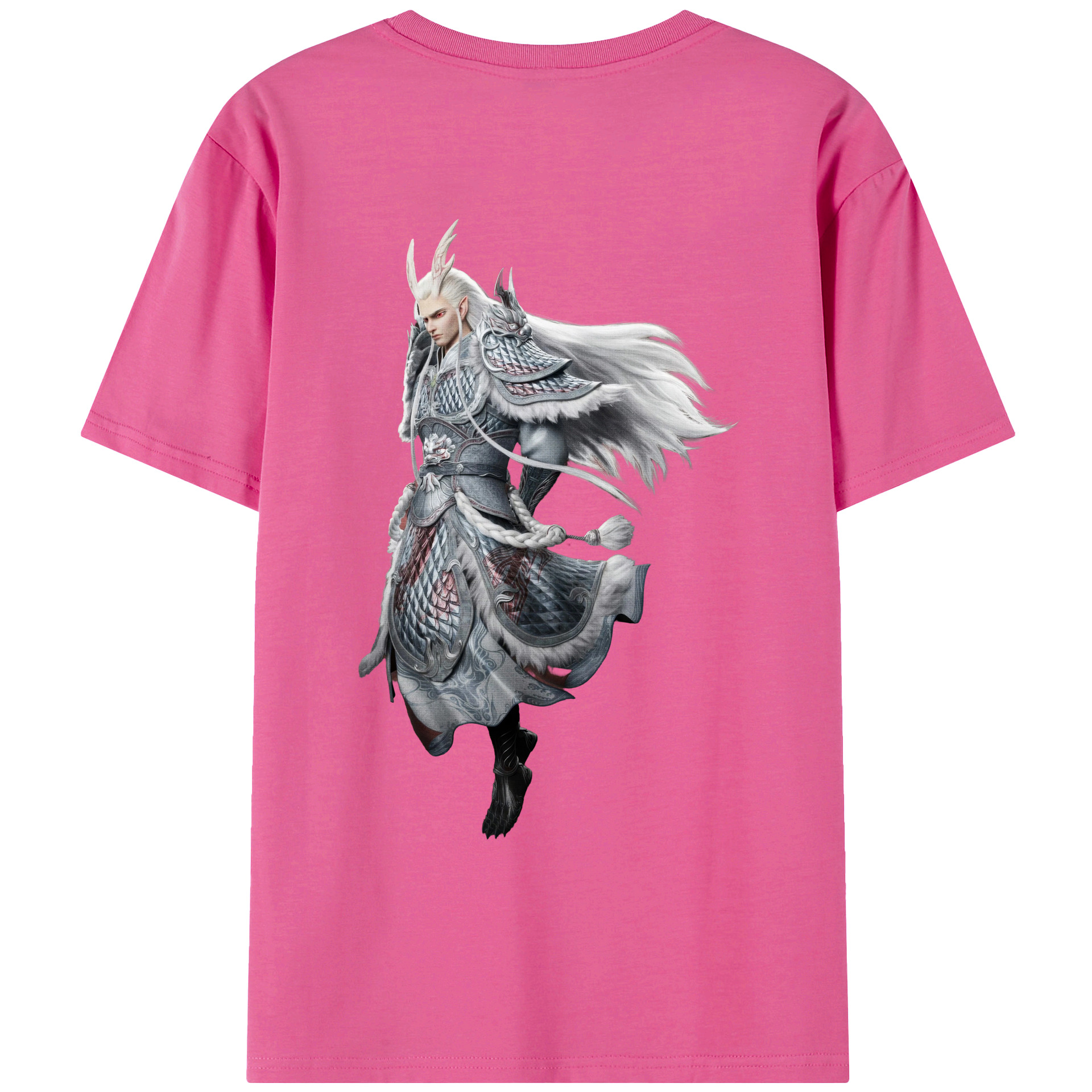 （画像用） Ne Zha 2 ナタ 魔童の大暴れ レディース半袖Tシャツ(バックプリント)