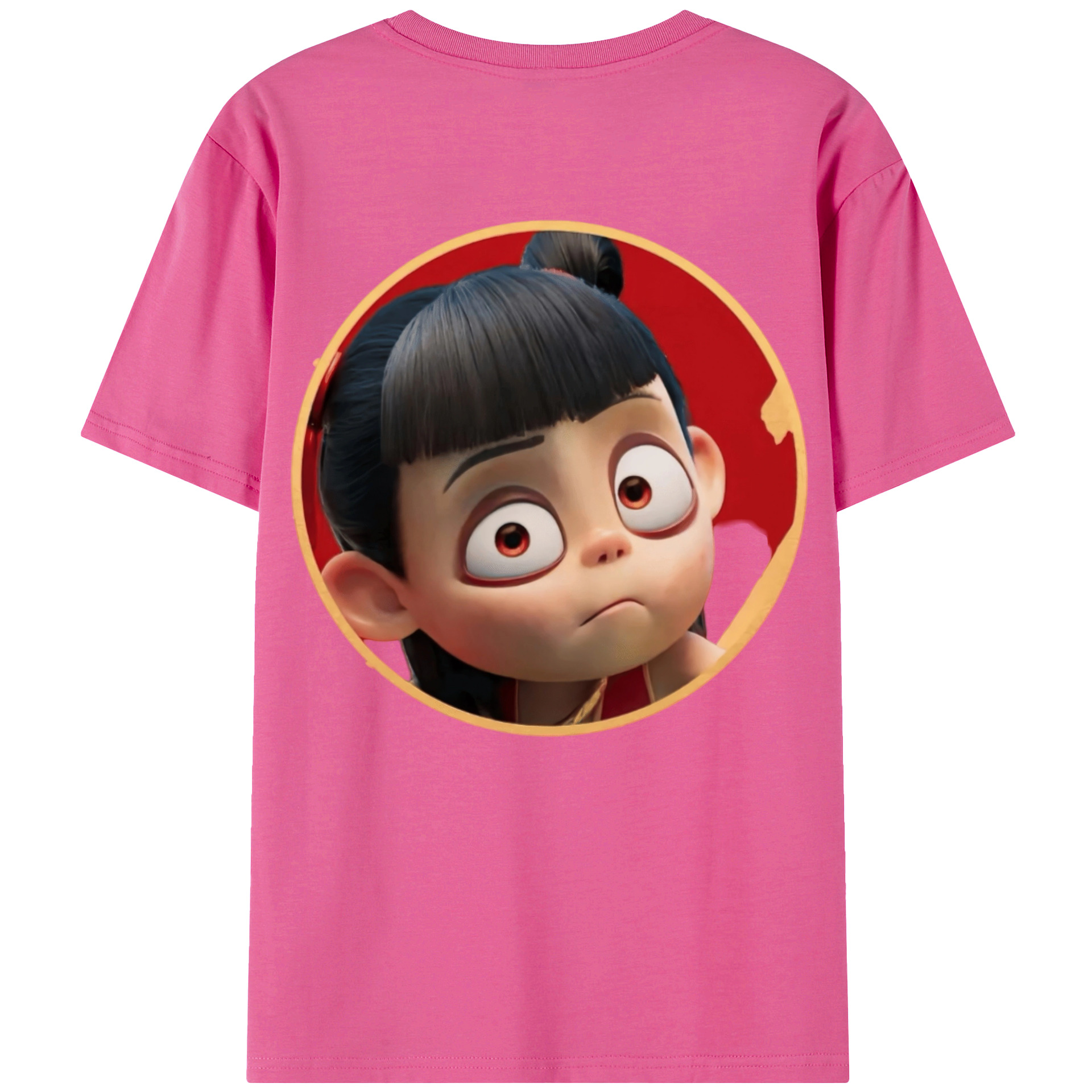（画像用） Ne Zha 2 ナタ 魔童の大暴れ レディース半袖Tシャツ(バックプリント)