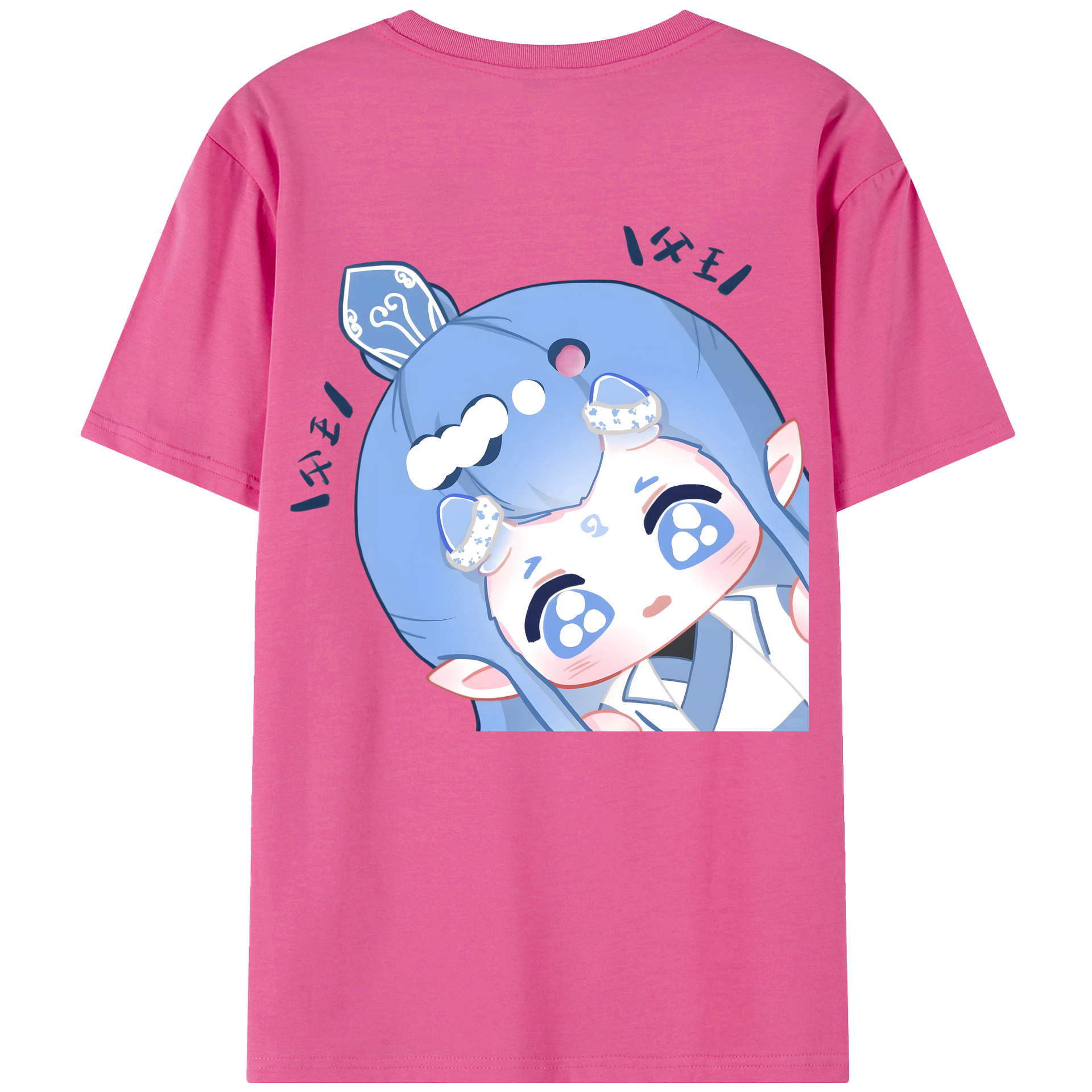 （画像用） Ne Zha 2 ナタ 魔童の大暴れ レディース半袖Tシャツ(バックプリント)
