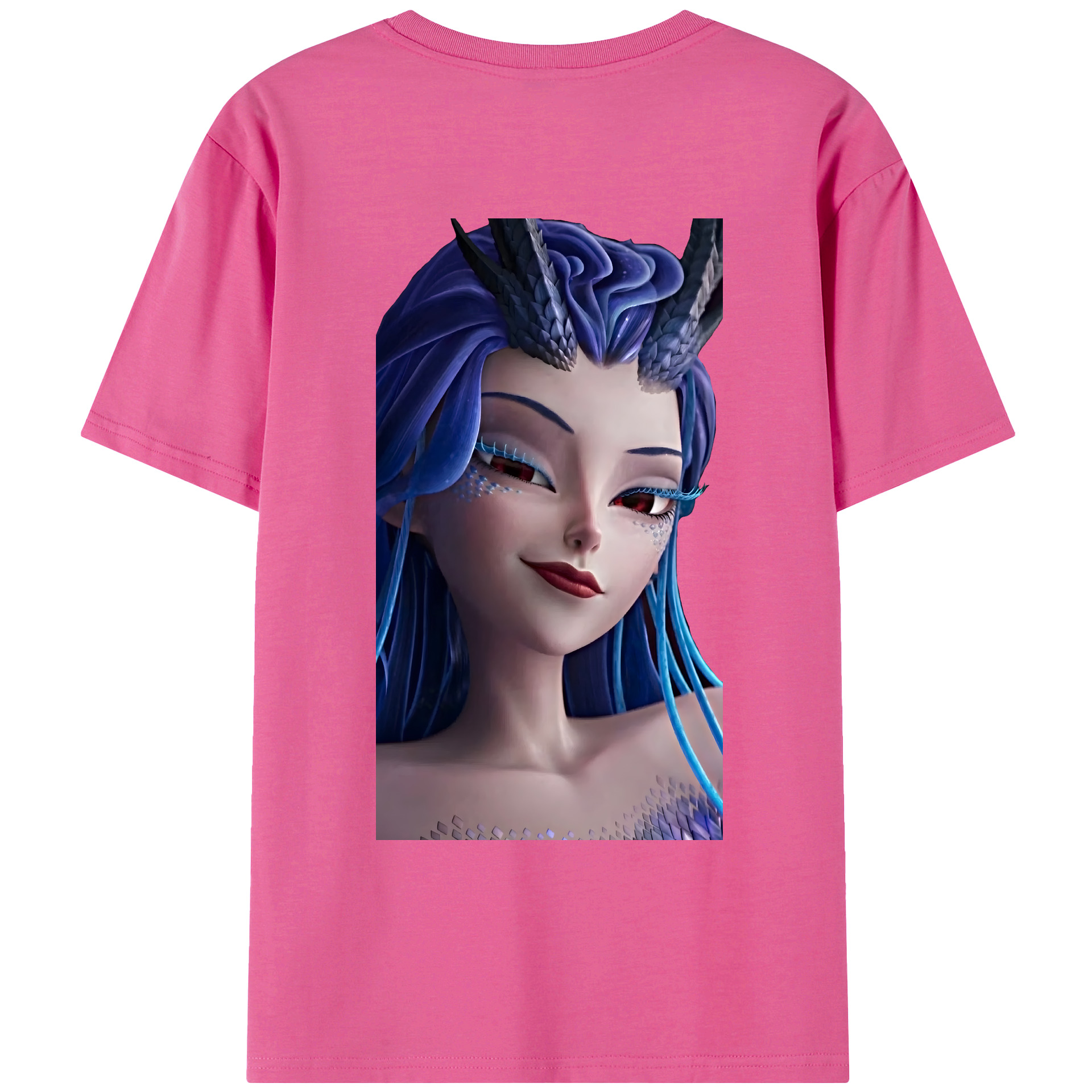 （画像用） Ne Zha 2 ナタ 魔童の大暴れ レディース半袖Tシャツ(バックプリント)