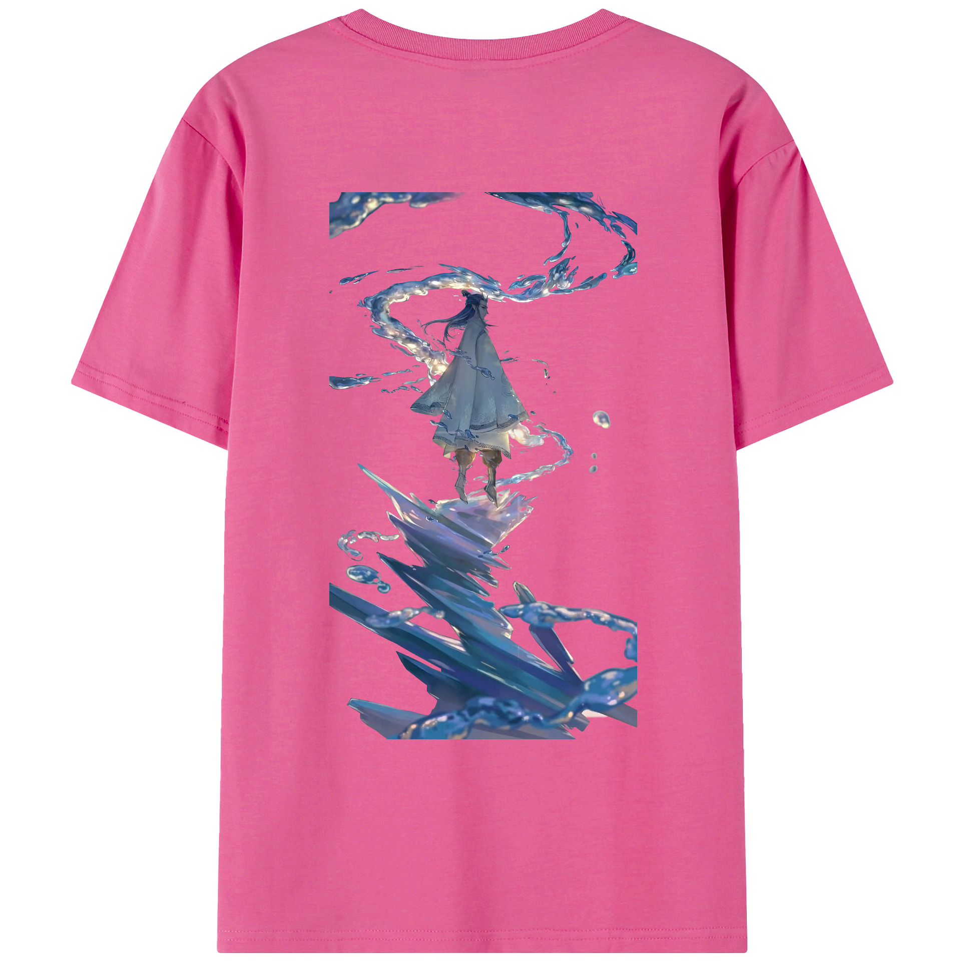 （画像用） Ne Zha 2 ナタ 魔童の大暴れ レディース半袖Tシャツ(バックプリント)