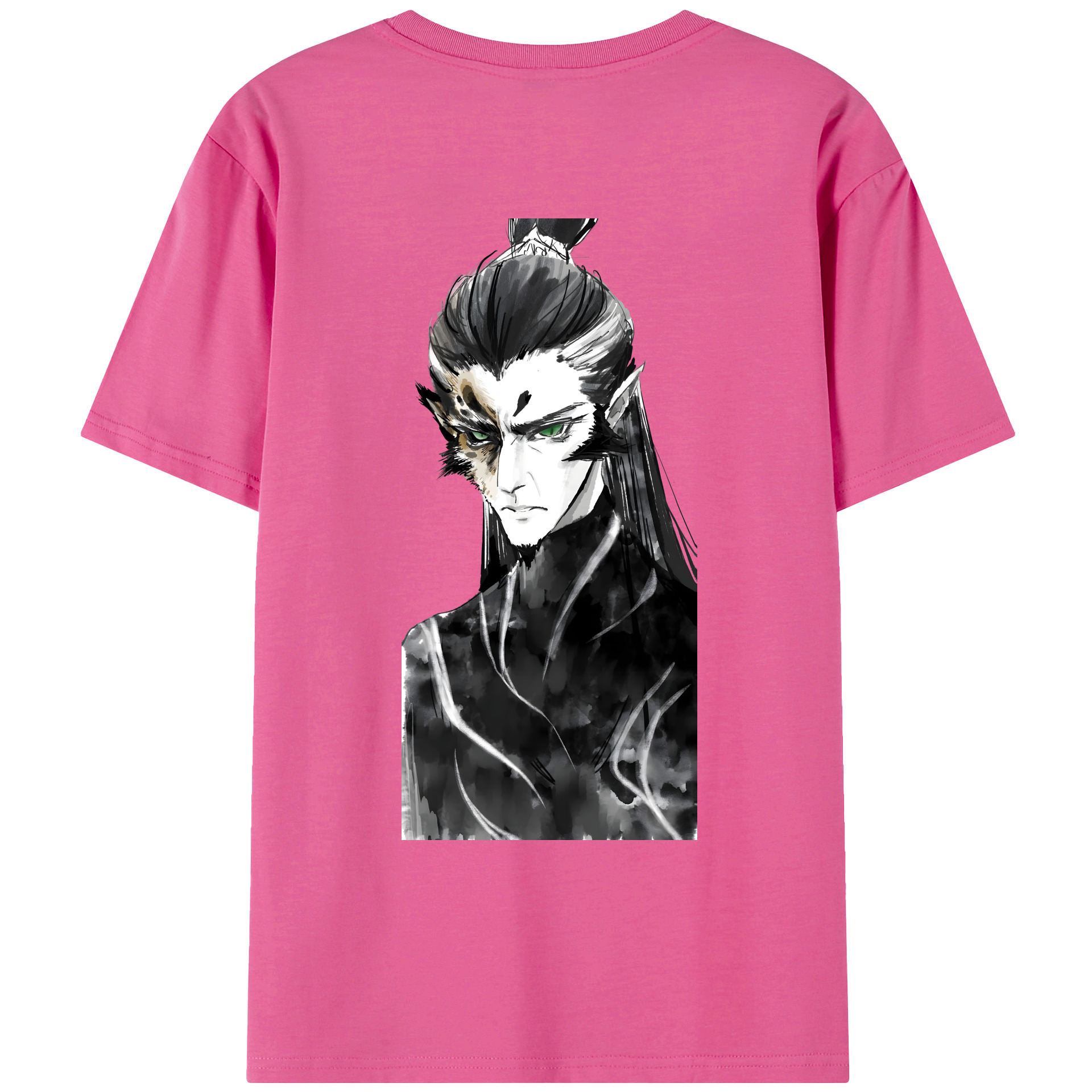 （画像用） Ne Zha 2 ナタ 魔童の大暴れ レディース半袖Tシャツ(バックプリント)