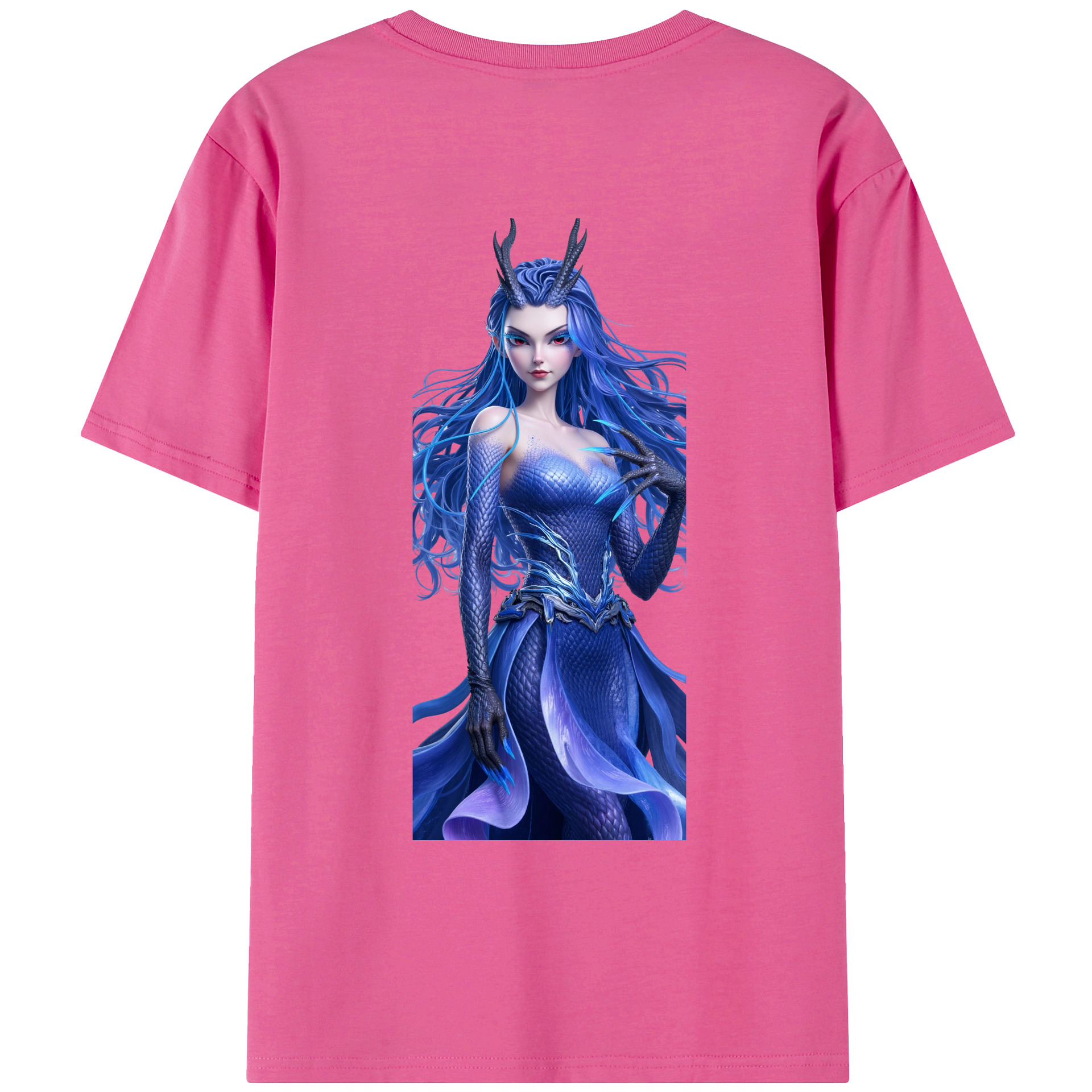 （画像用） Ne Zha 2 ナタ 魔童の大暴れ レディース半袖Tシャツ(バックプリント)